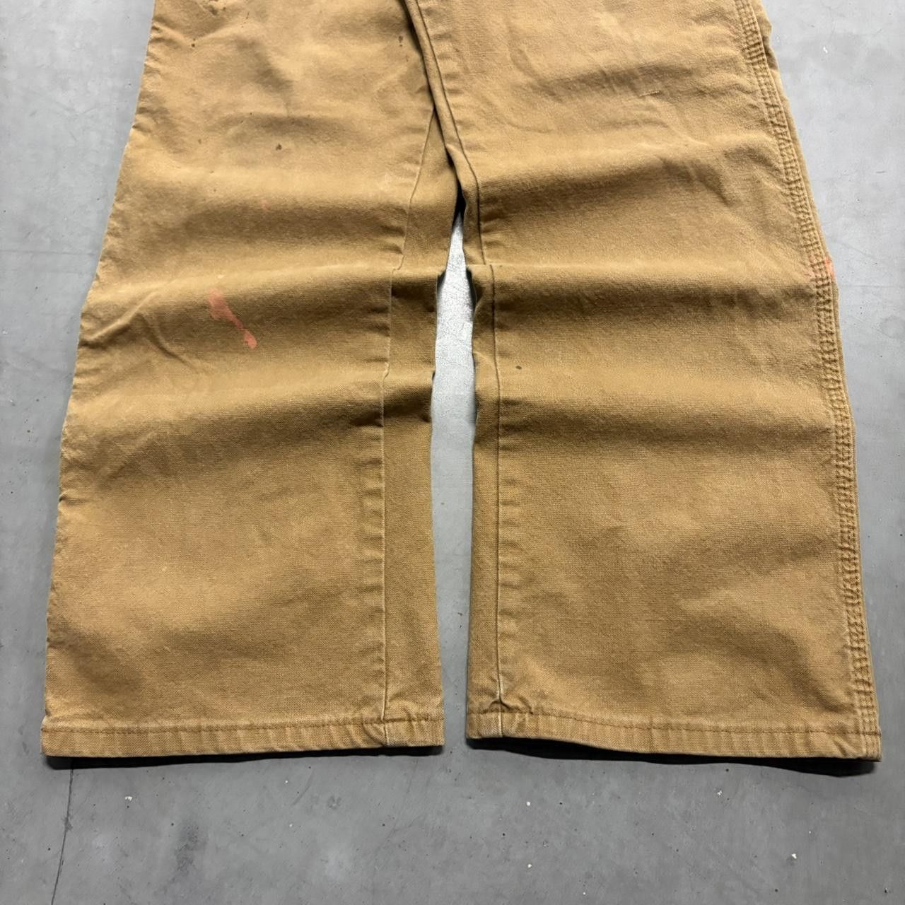 Vintage Crazy Vintage Y2K/2000s Baggy Brown Workwear Khaki Dickies Carpenter Pants! Size US 34 / EU 50 - 5 Thumbnail