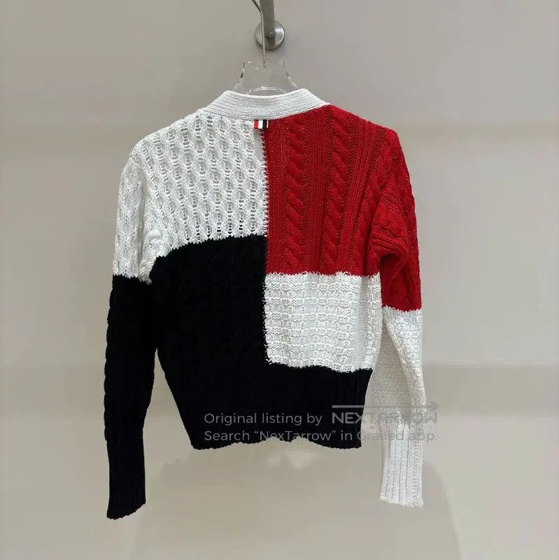 Thom Browne Thom Browne Women's Fall Cardigan in White . Size S / US 4 / IT 40 - 1 Thumbnail