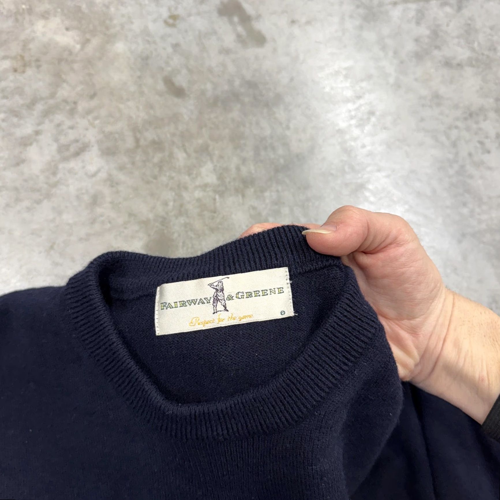 Vintage Fairway & Greene Sweater Mens M Blue Crewneck Knit Pullover Leaf Logo Knit Style Solid Embroidered Logo Vintage 90s Football? Size US M / EU 48-50 / 2 - 4 Thumbnail