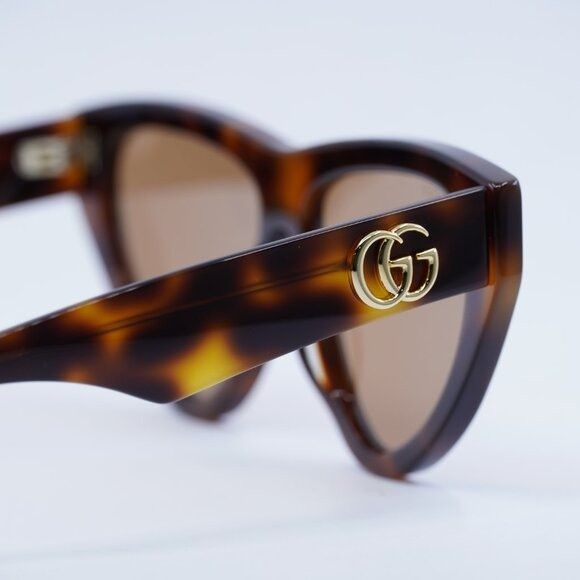 Gucci Gucci GG1333S 002 Sunglasses Havana Cat Eye Frame, Brown Size ONE SIZE - 7 Thumbnail