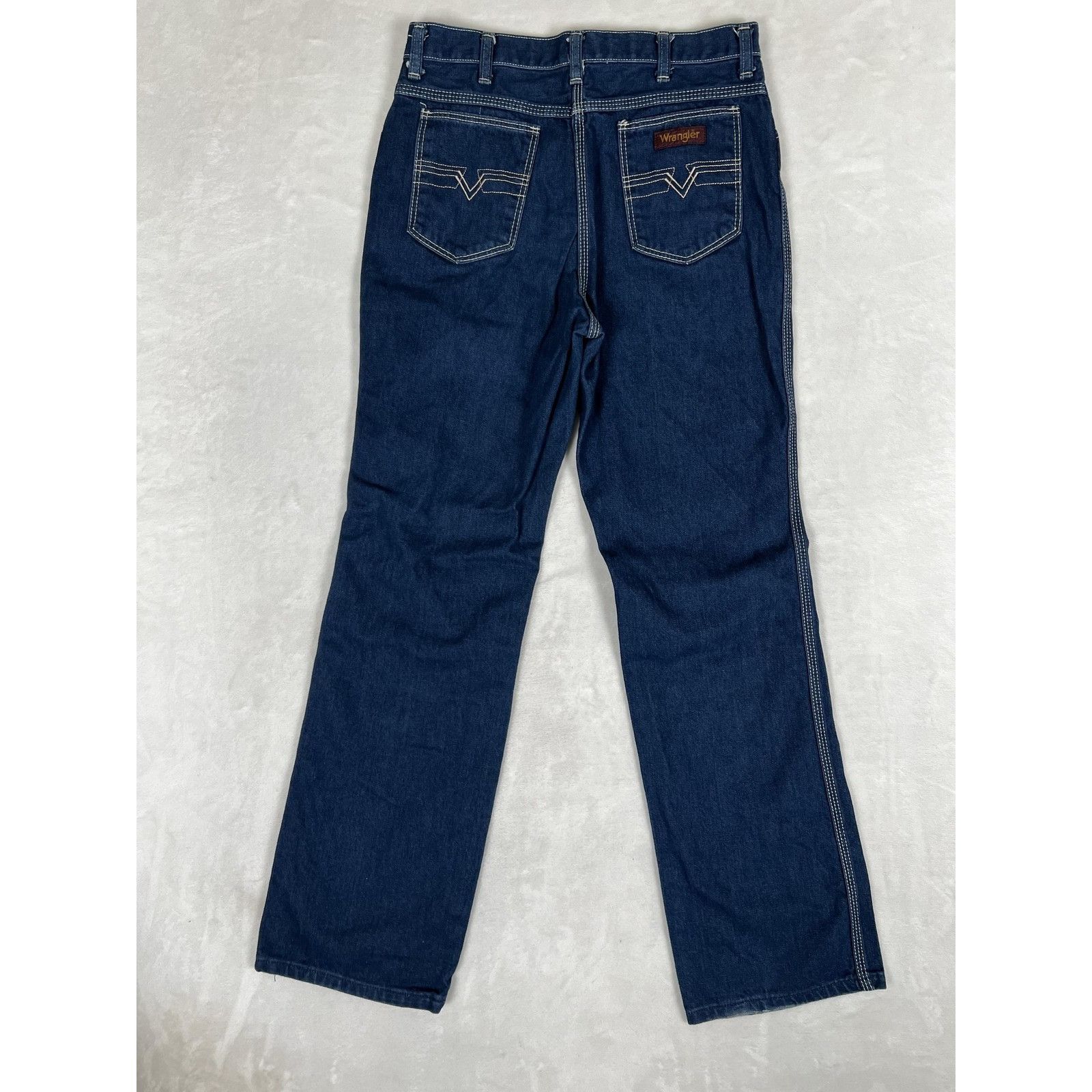 Wrangler Vintage Wrangler Jeans Mens 30 Blue Regular Fit Made USA Cow Size US 30 / EU 46 - 6 Thumbnail