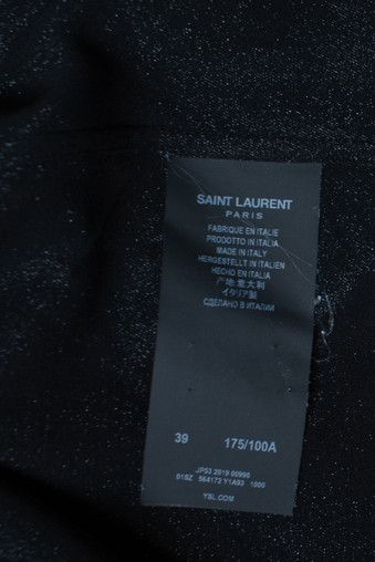 Saint Laurent Paris Saint Laurent, Black glitter shirt Size US S / EU 44-46 / 1 - 7 Thumbnail