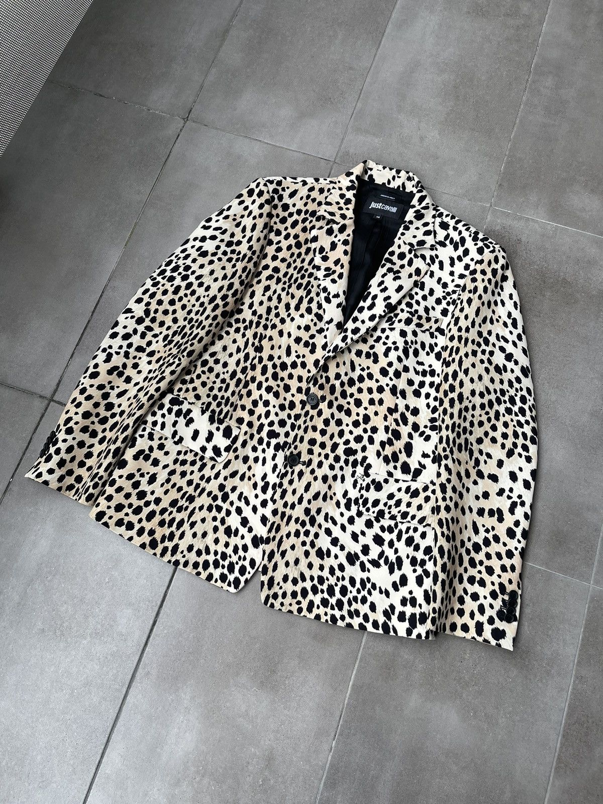 Just Cavalli !DS! FW22 Just Cavalli Leopard Print Natural Blazer Size US L / EU 52-54 / 3 - 9 Thumbnail