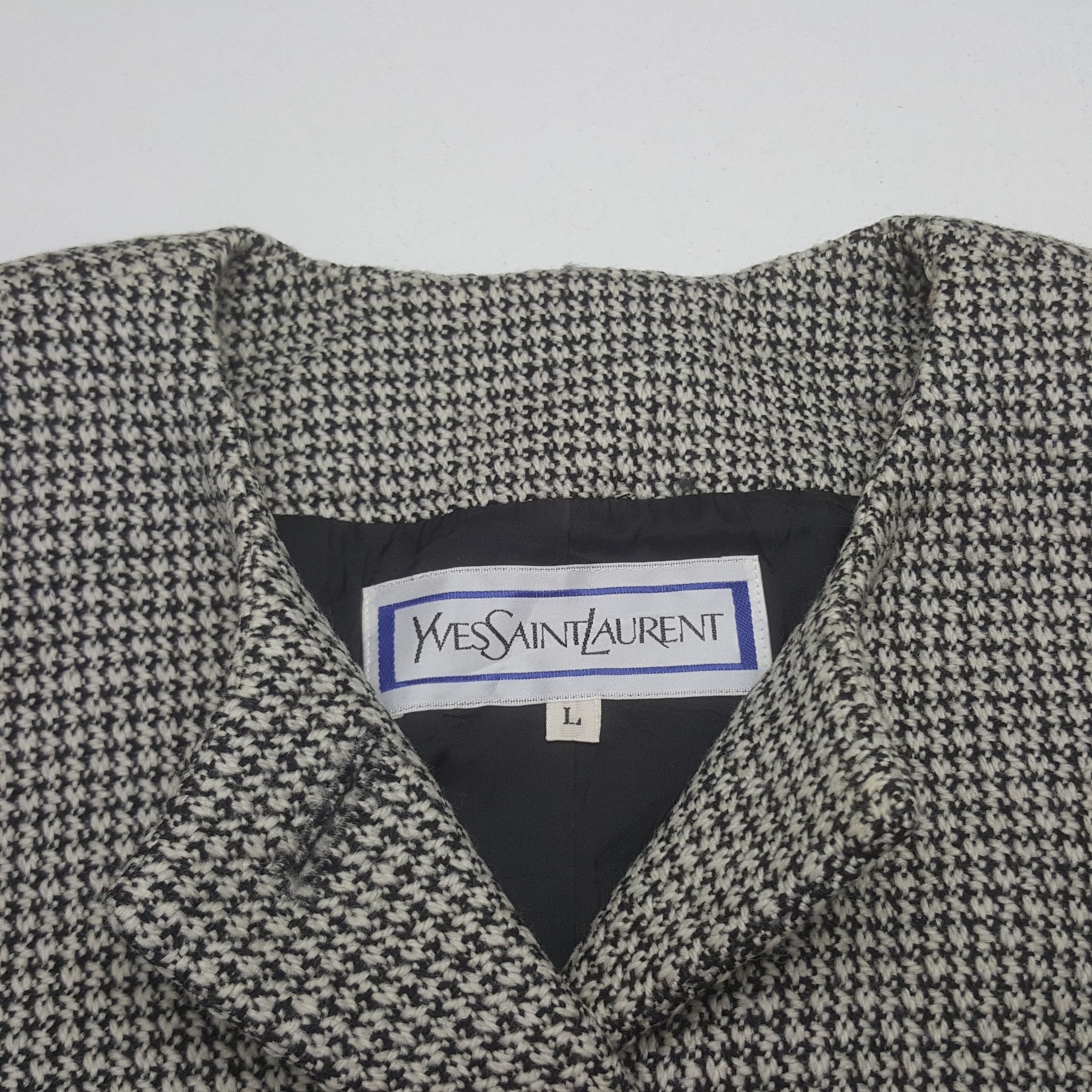 Yves Saint Laurent Vintage Yves Saint Laurent Women Tweed Jacket Size M / US 6-8 / IT 42-44 - 6 Thumbnail