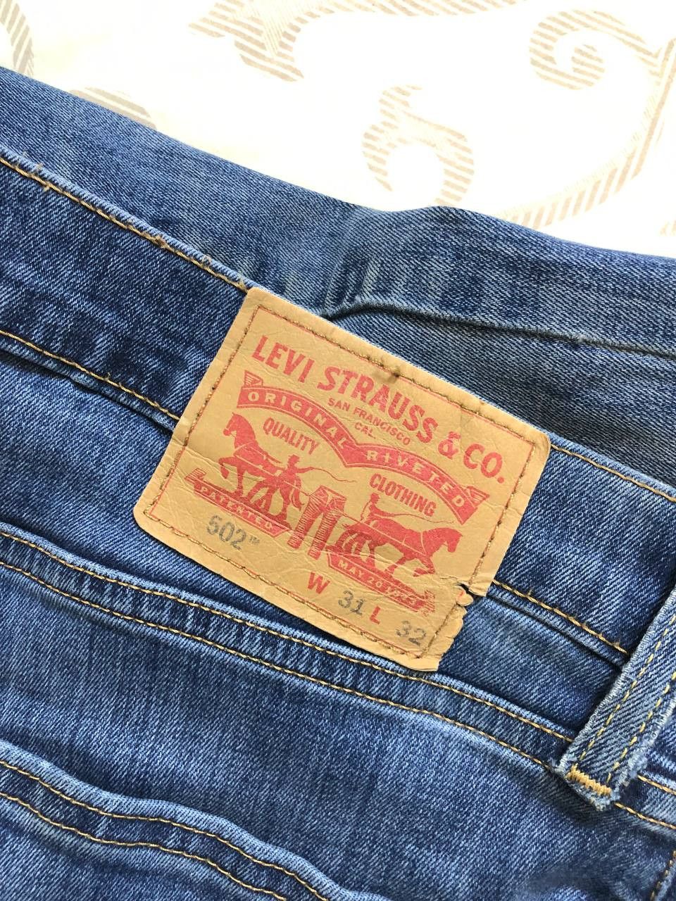 Levi's Levis Jeans 502 Slim Straight Leg Wash jeans Size US 31 - 4 Thumbnail