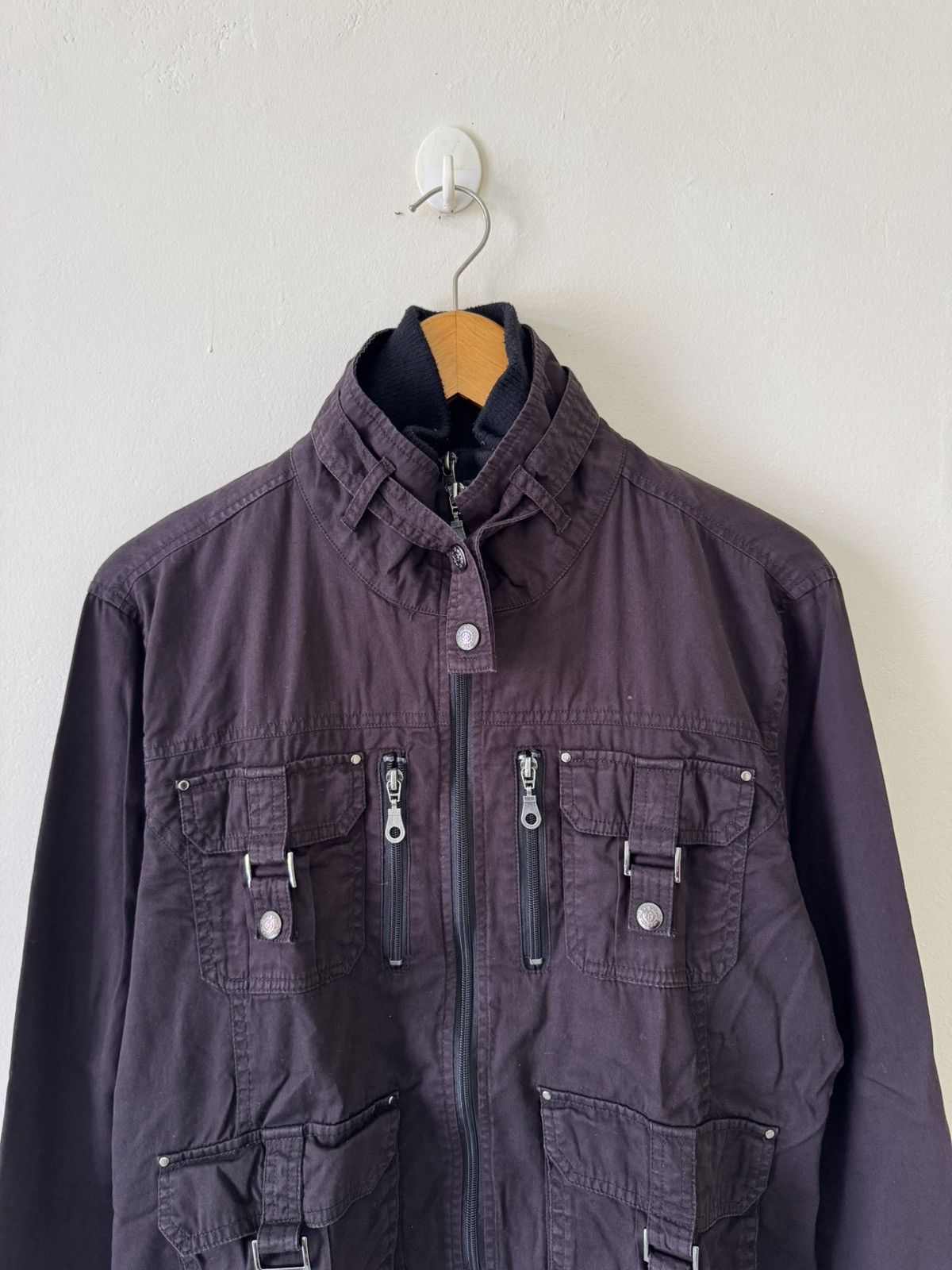 Japanese Brand Y2K MILITARY-STYLE BLOUSUN JACKET MULTIPLE UTILITY POCKETS Size US M / EU 48-50 / 2 - 4 Thumbnail