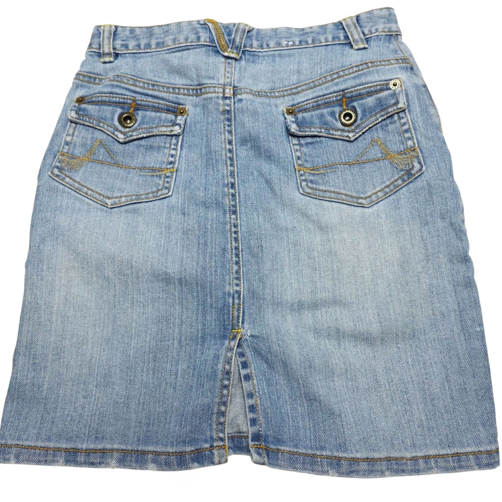 Old Navy Old Navy Jean Skirt Women's 8 Denim Stretch Pencil Skirt Light Wash Y2k Vintage No (Mens/Womens) Size 30" / US 8 / IT 44 - 2 Thumbnail