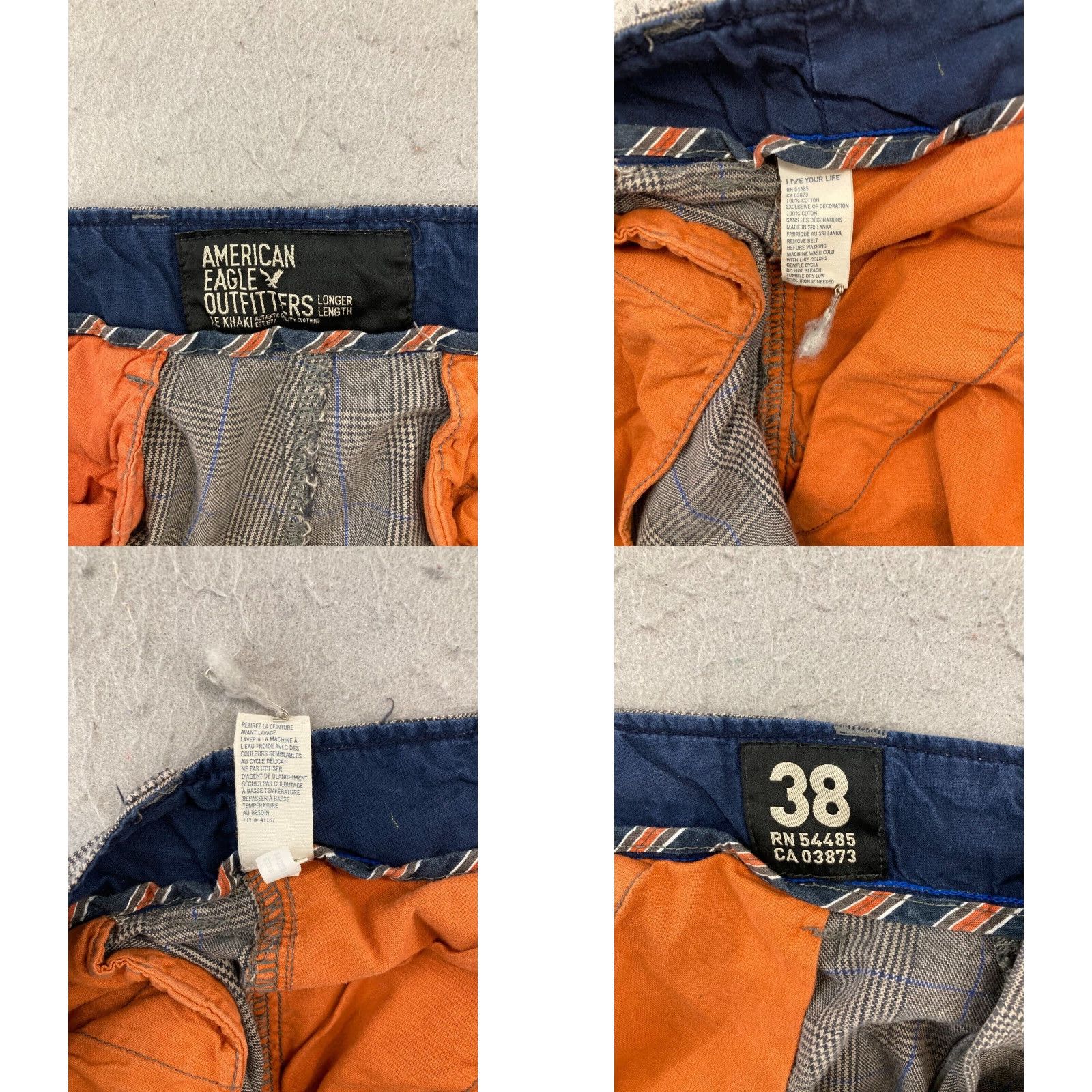 Vintage Vintage American Eagle Men's Shorts 38 Gray Bermuda Casual Travel Workwear Plaid Classic Size US 38 / EU 54 - 8 Thumbnail