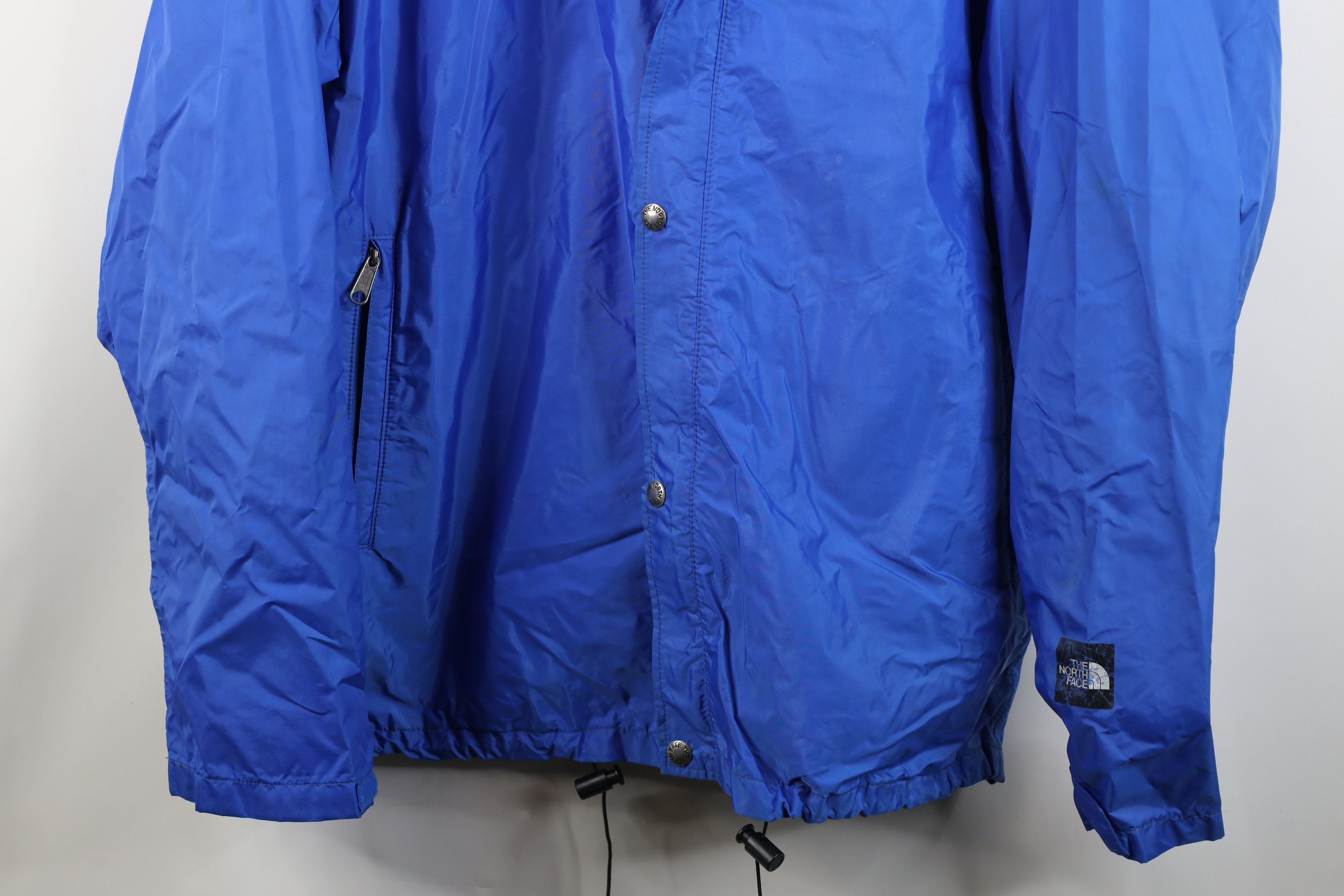 The North Face Vintage 90s The North Face Hooded Rain Jacket Blue USA Size US XL / EU 56 / 4 - 3 Thumbnail