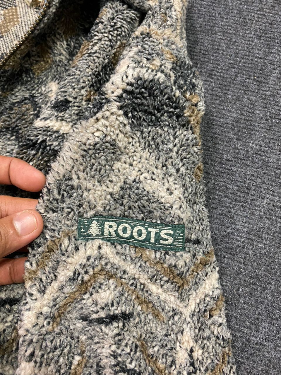 Roots Roots Deep Pile Fleece Geometrical Outdoor Jacket Size US M / EU 48-50 / 2 - 10 Thumbnail