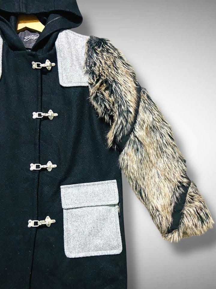 Stussy 🔥STUSSY PEACOCK DUFFLE COATS FUR SLEEVES Size US M / EU 48-50 / 2 - 5 Thumbnail