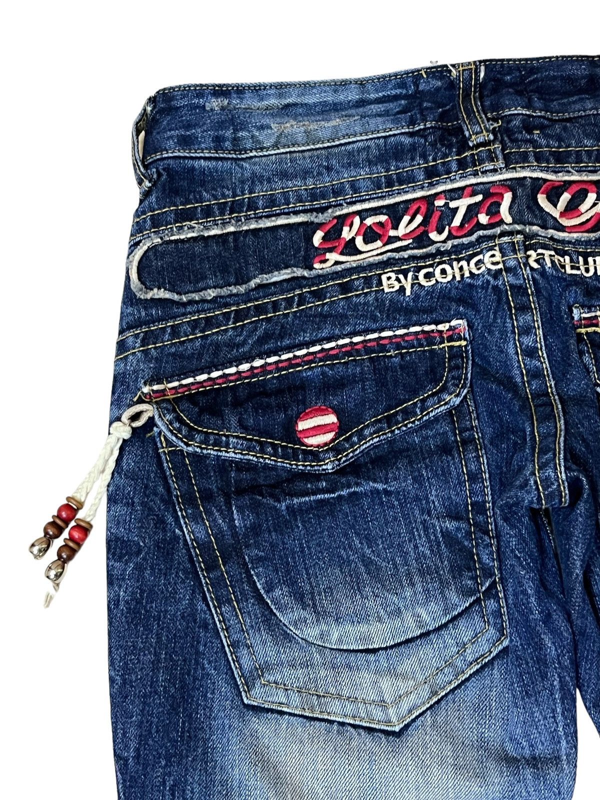 Japanese Brand JAPANESE CULT YOSHITOMO NARA LOLITA LOWRISE FLARE JEANS Size US 31 - 8 Thumbnail