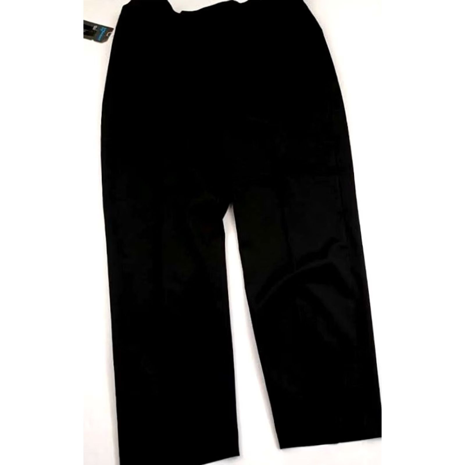 Vintage Crosshatch Pants Mens M Black Savane Stretch Strait Fit Flat Front Size US 31 - 6 Thumbnail