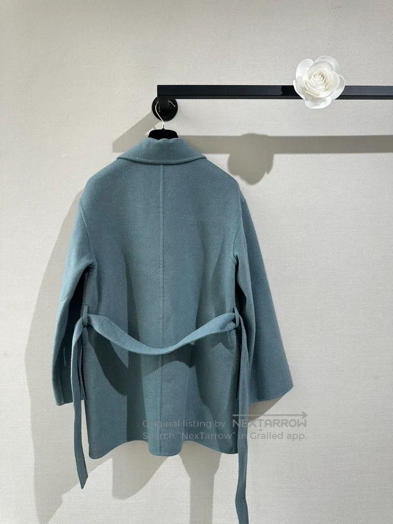 Hermes Hermes Smog blue double-faced cashmere coat Size XS / US 0-2 / IT 36-38 - 4 Thumbnail