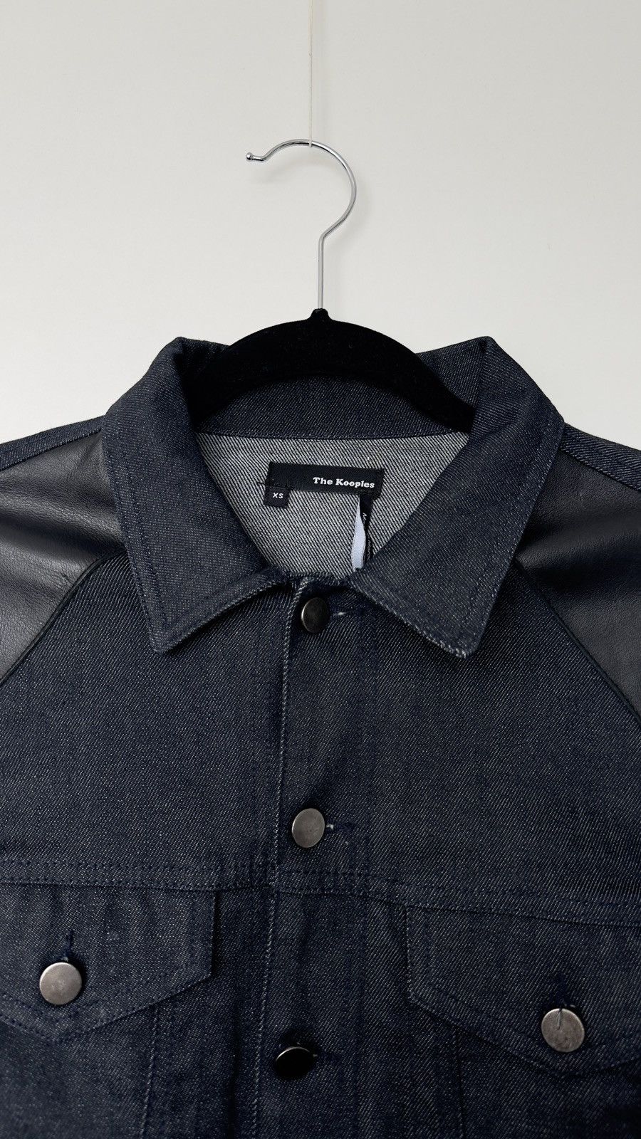 The Kooples The Kooples Denim and Leather Jacket Size US XS / EU 42 / 0 - 3 Thumbnail