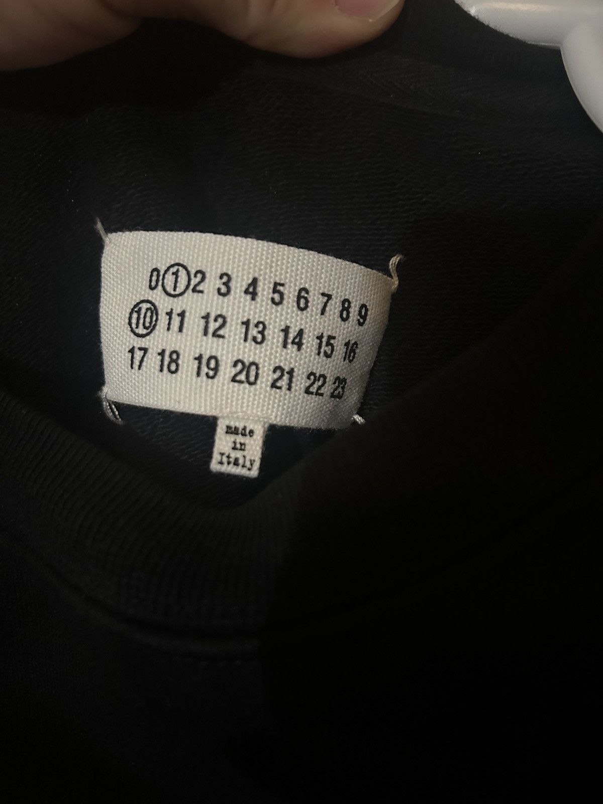 Maison Margiela Maison Margiela Black Embroidered Sweater Size US XS / EU 42 / 0 - 3 Thumbnail