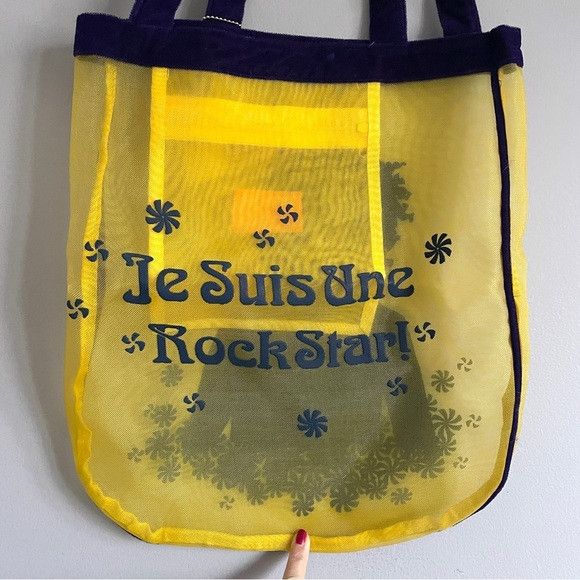 Vintage Jimi Hendrix Rock Star Mesh Beach Bag - New With Tags! Size ONE SIZE - 6 Thumbnail