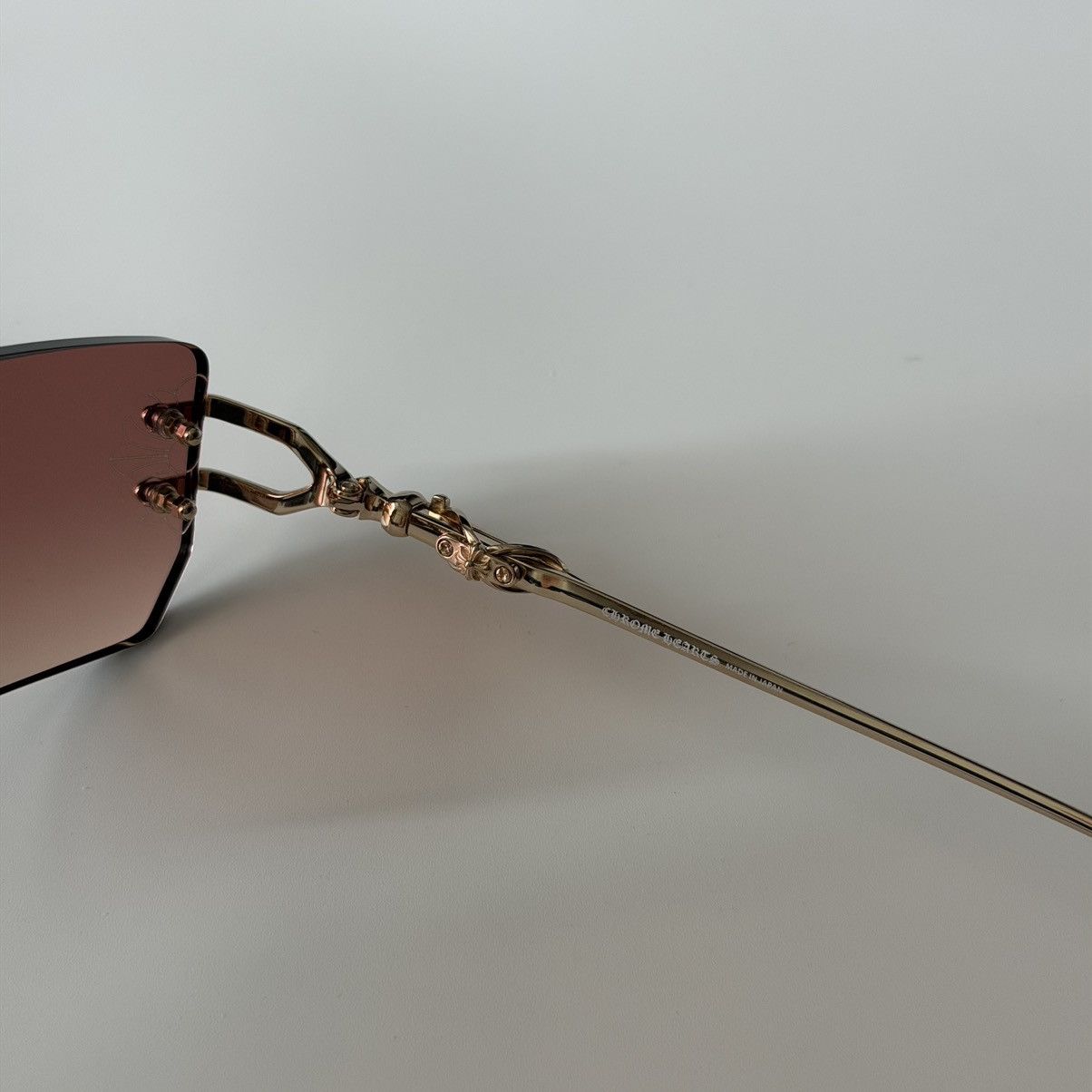 Chrome Hearts CHROME HEARTS LORDIE GOLD PLATED SUNGLASSES Size ONE SIZE - 3 Thumbnail