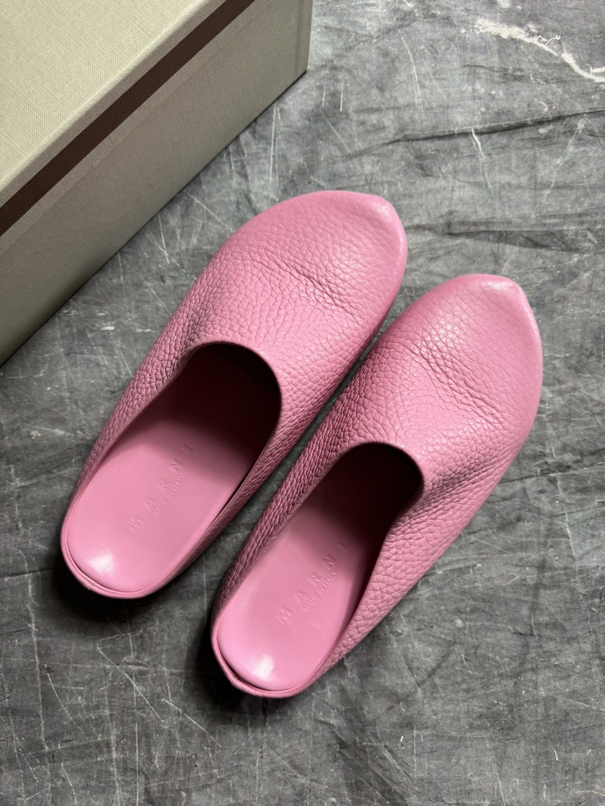 Marni Marni Leather Sabots in Pink Size 42 Size US 9 / EU 42 - 2 Thumbnail