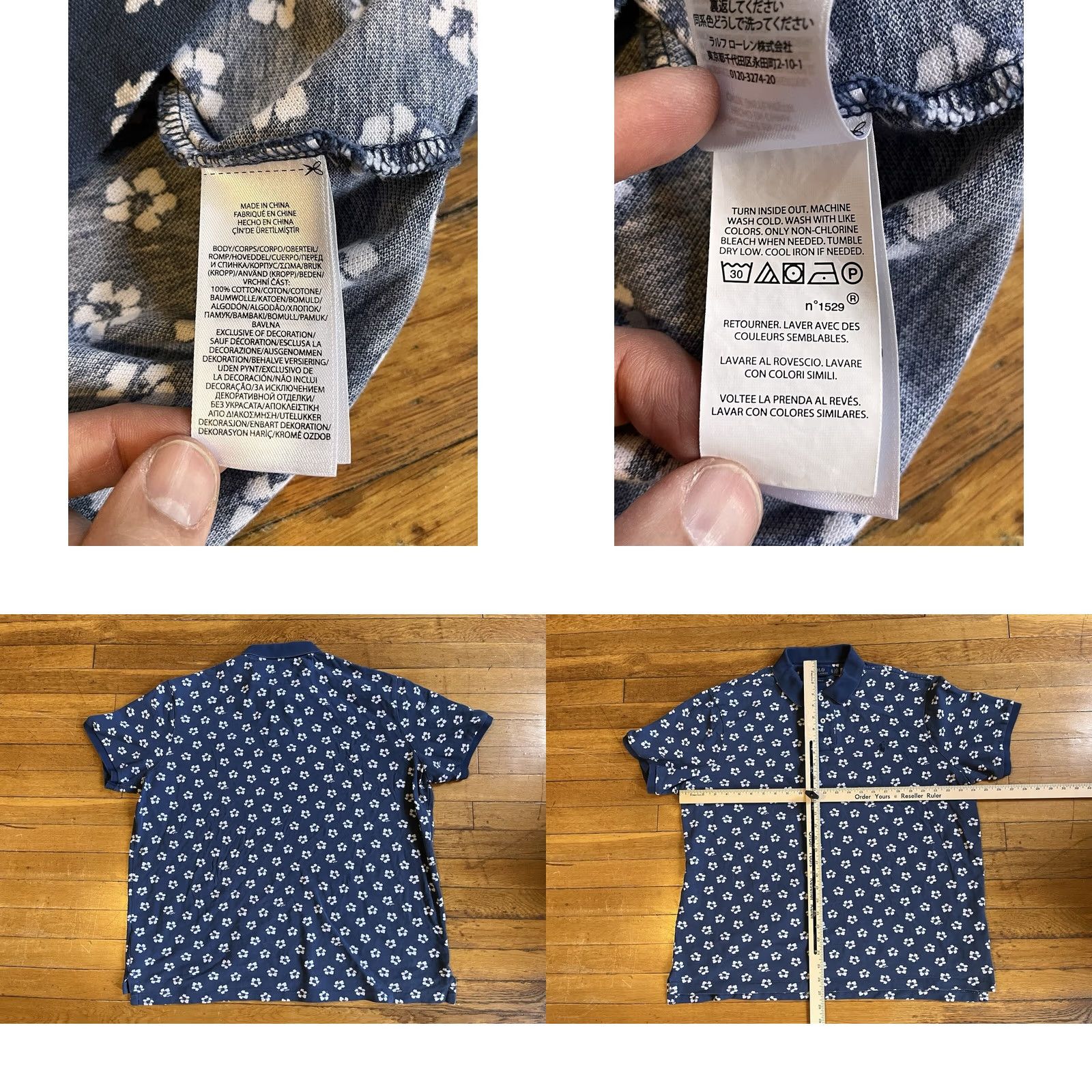 Ralph Lauren Polo Ralph Lauren Floral All Over Print Shirt Men’s XL Classic Fit Blue Shirt Size US XL / EU 56 / 4 - 8 Thumbnail