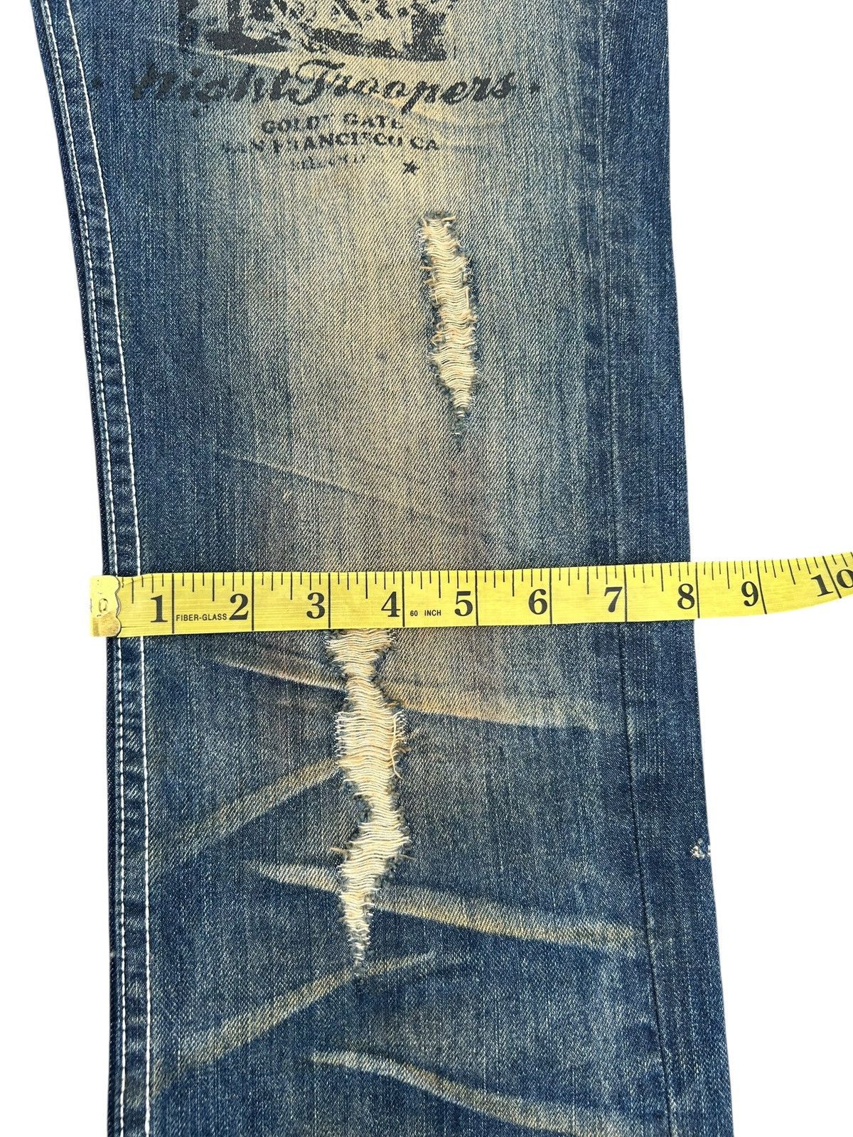 Kapital JACKROSE ROCK JAPANESE DISTRESSED DENIM JEANS Size US 31 - 22 Thumbnail