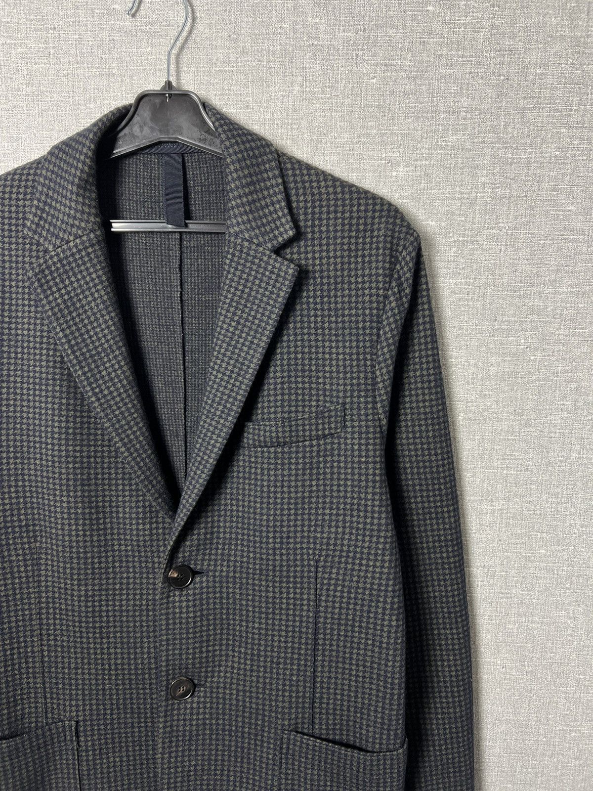Harris Wharf London Harris Wharf London Moleskin Houndstooth Soft Blazer Jacket Size 38R - 7 Thumbnail