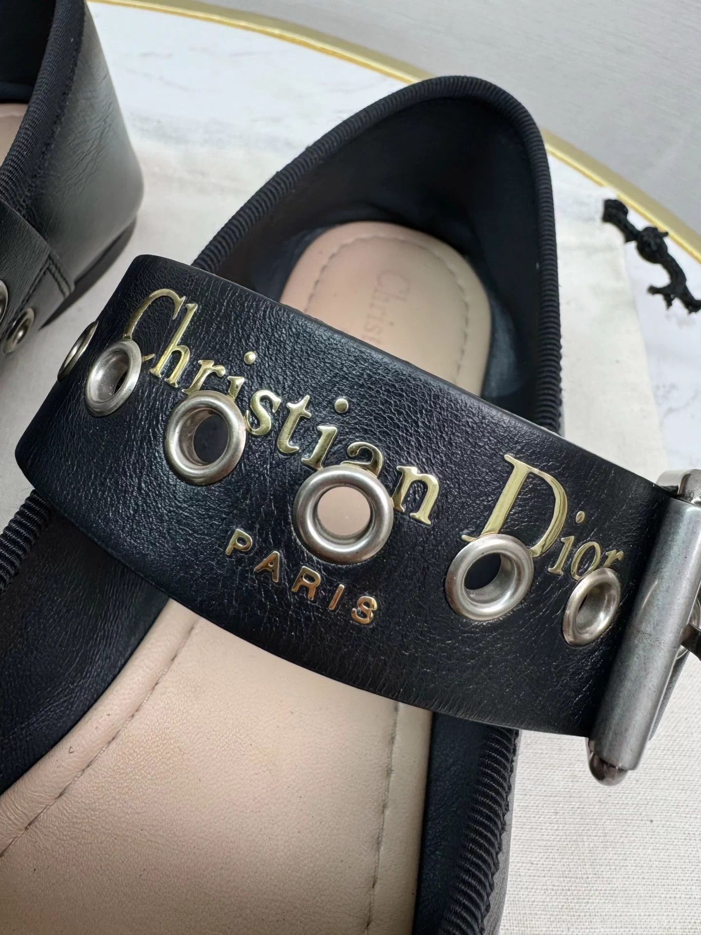 Dior Dior Mary Jane Flats 36.5, 2-3wears, cleaned Size US 5.5 / IT 35.5 - 2 Thumbnail