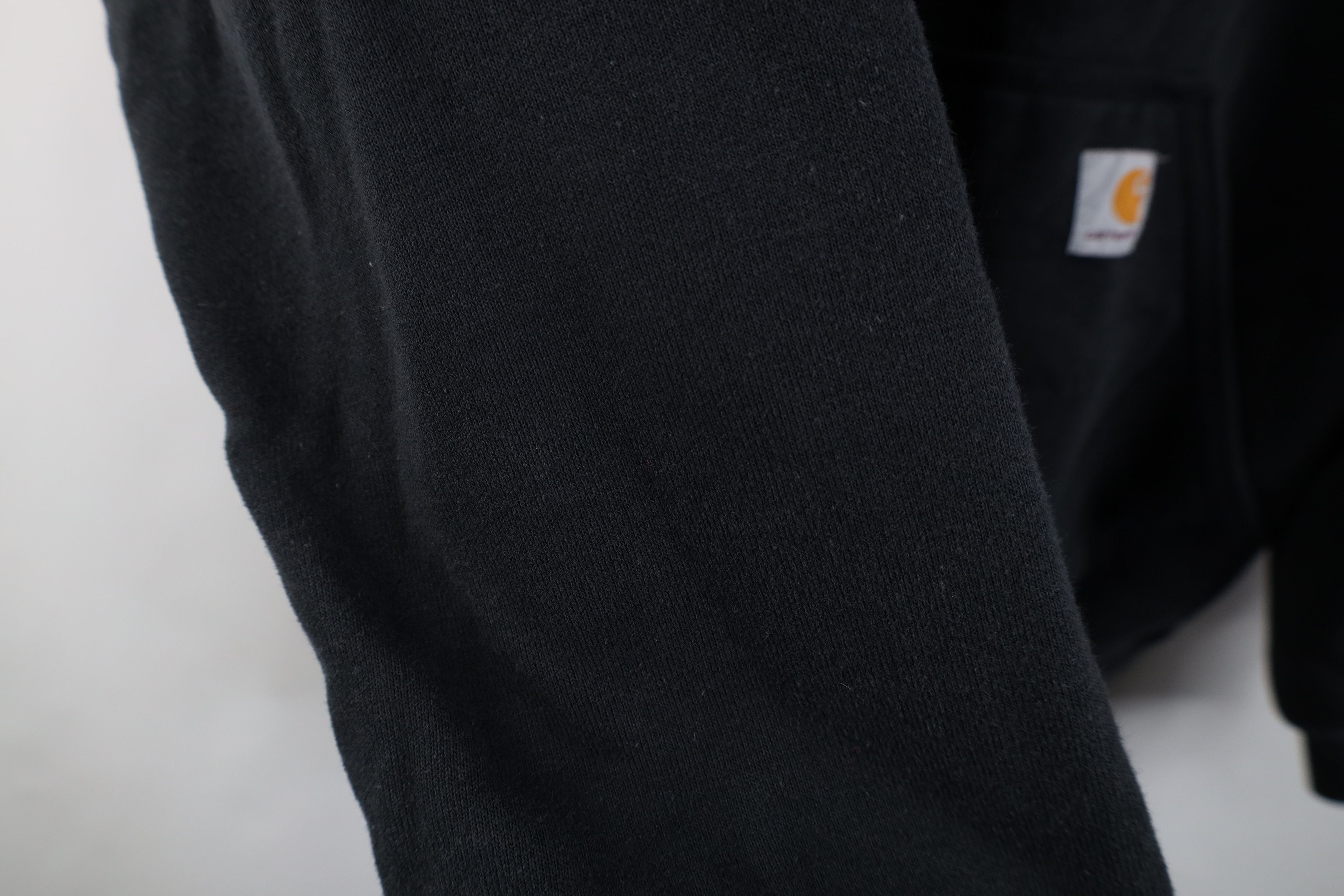 Carhartt Vintage Y2K Carhartt Spell Out Heavyweight Hoodie Black Size US S / EU 44-46 / 1 - 9 Thumbnail