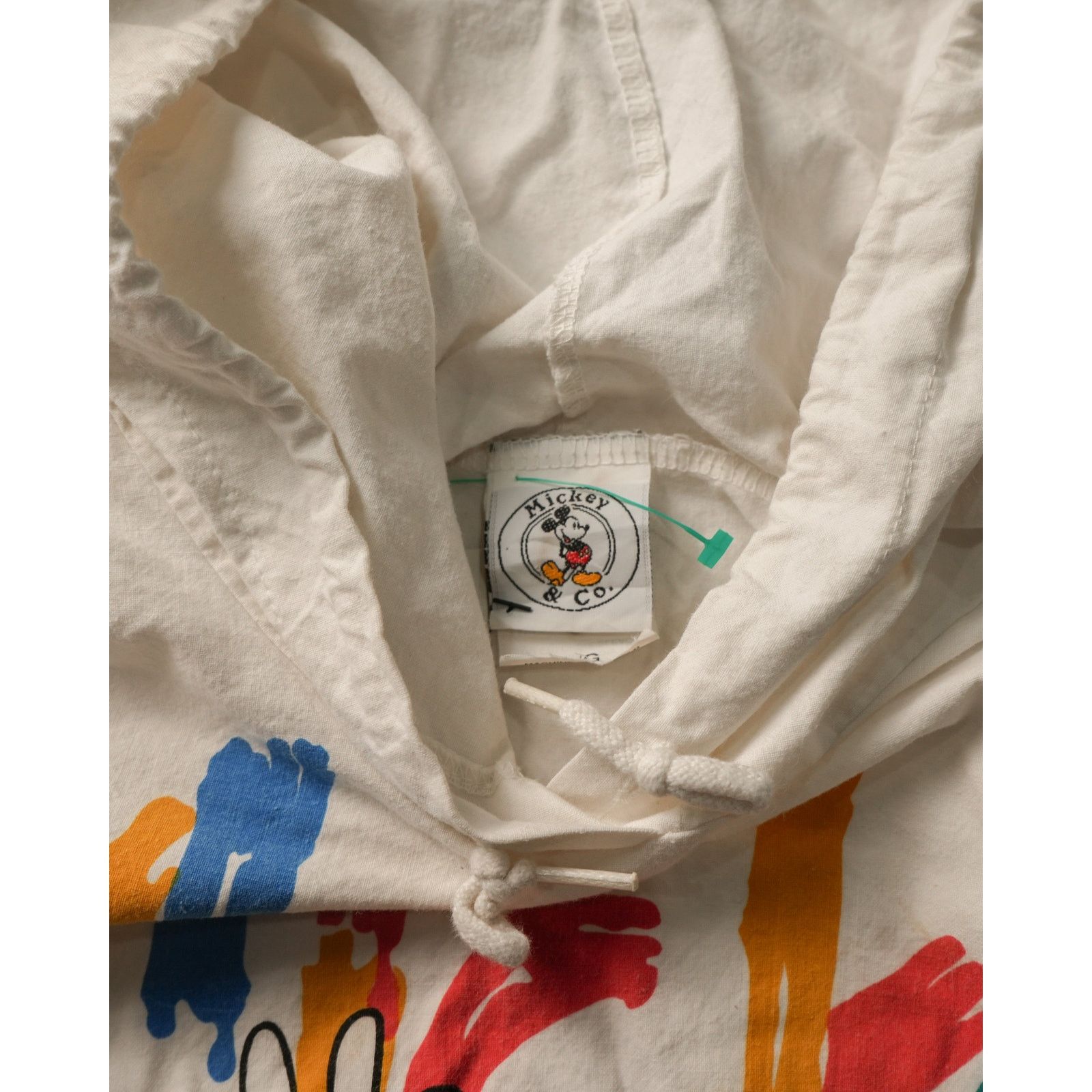 Disney Vintage 90s Disney White Windbreaker - Women's Large Size L / US 10 / IT 46 - 3 Thumbnail