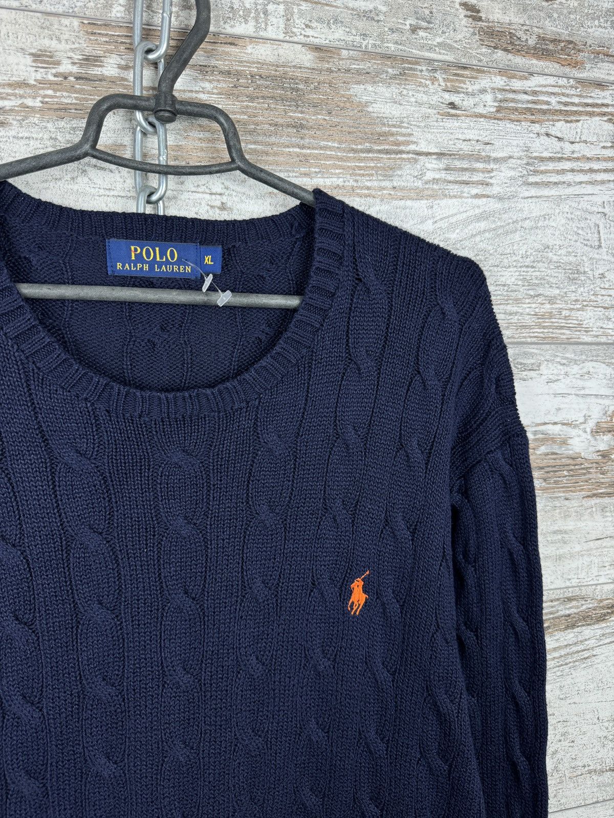 Polo Ralph Lauren × Vintage Mens Vintage Polo Ralph Lauren navy sweater old money luxury Size US XL / EU 56 / 4 - 6 Thumbnail