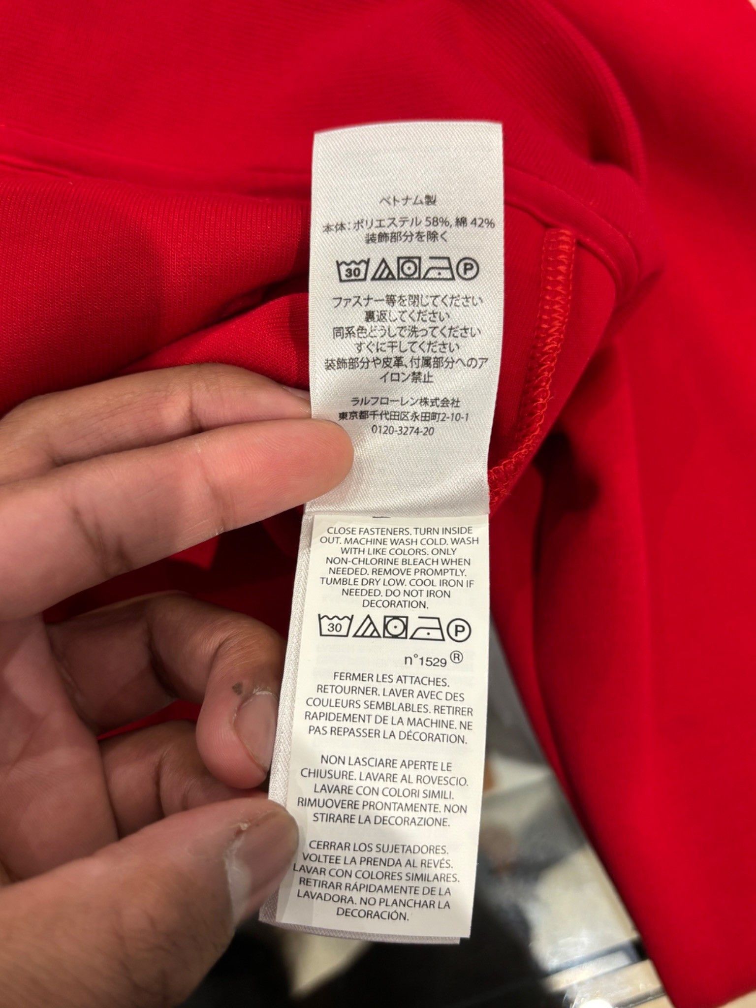Ralph Lauren Polo Ralph Lauren Double Knit Full Zip Hoodie Red Size US M / EU 48-50 / 2 - 10 Thumbnail