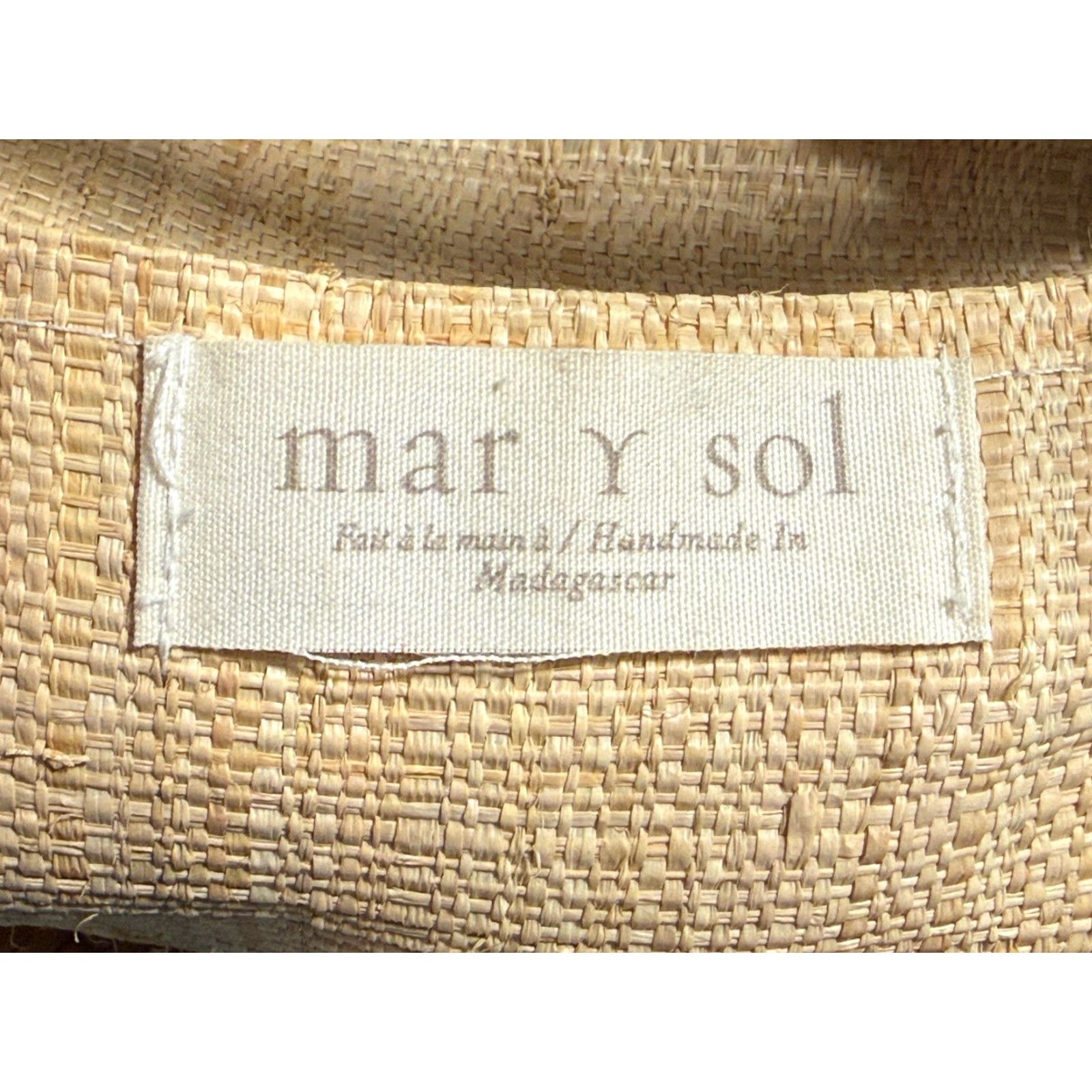 Vintage VINTAGE Mar Y Sol Beach Tote Bag Raffia Tote Aqua Beige Straw Beach Pool Bag Tote Womens Size ONE SIZE - 3 Thumbnail