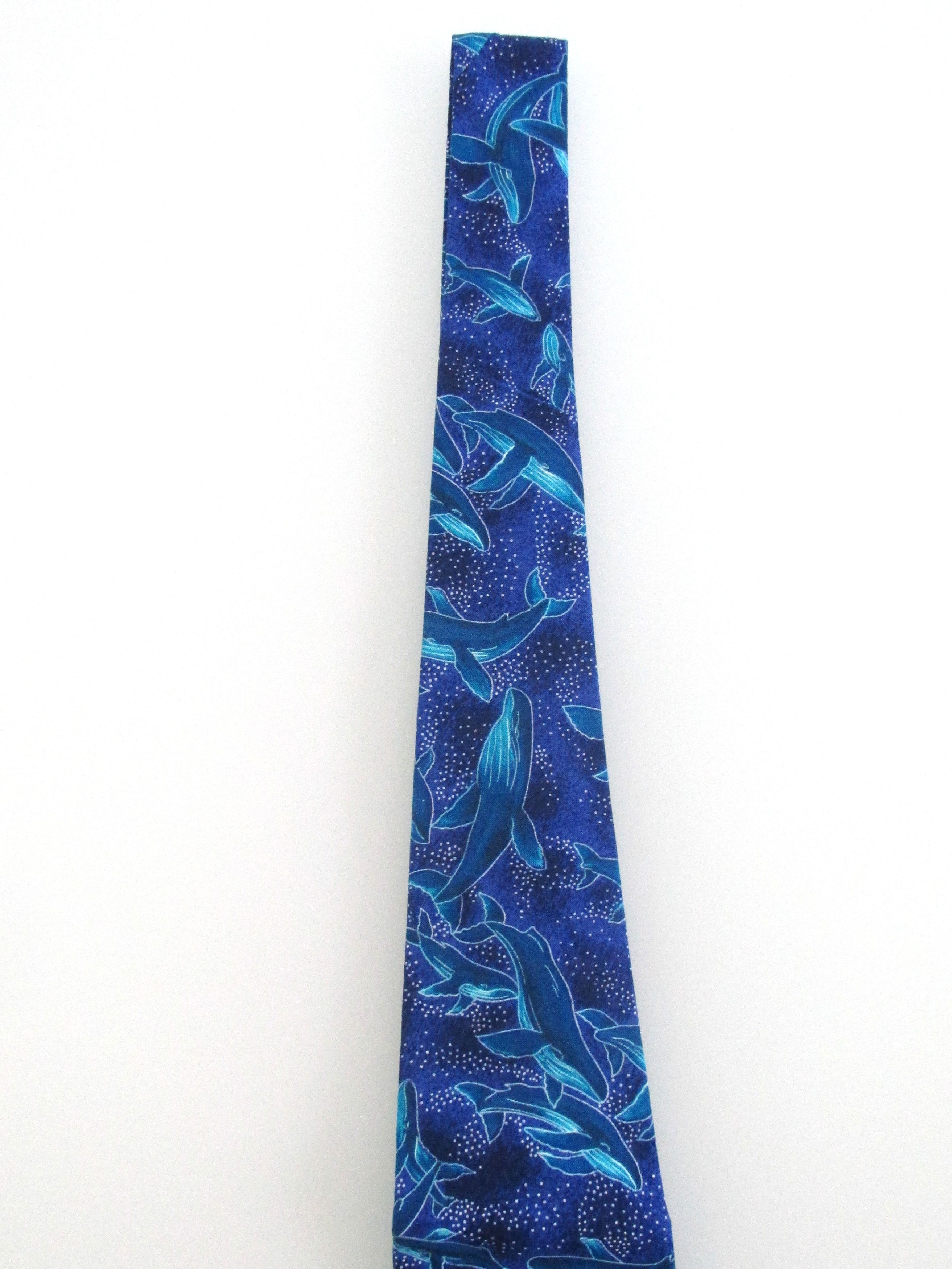 Other D'em Crazy (NWOT) Whale Men's Cotton Tie Size ONE SIZE - 3 Thumbnail
