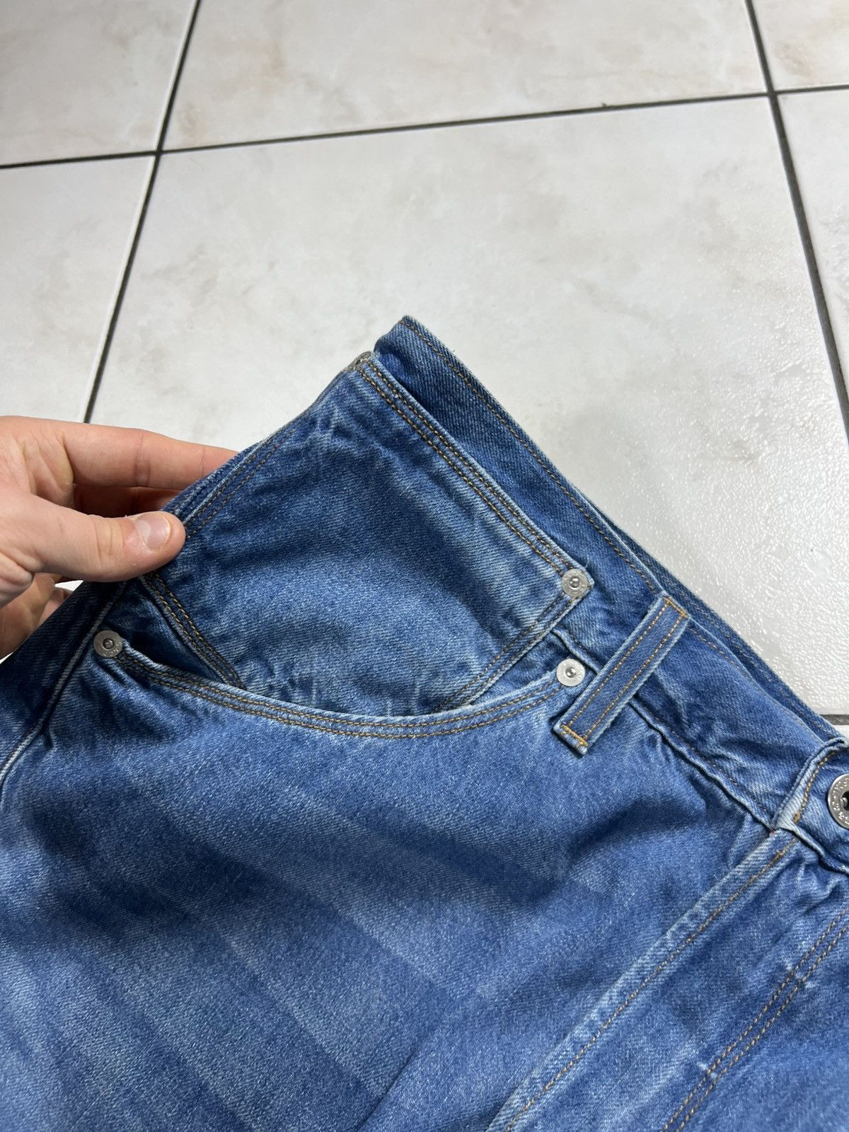Levi's Vintage Levi’s engineered jeans y2k buckle back washed pants Size US 31 - 10 Thumbnail