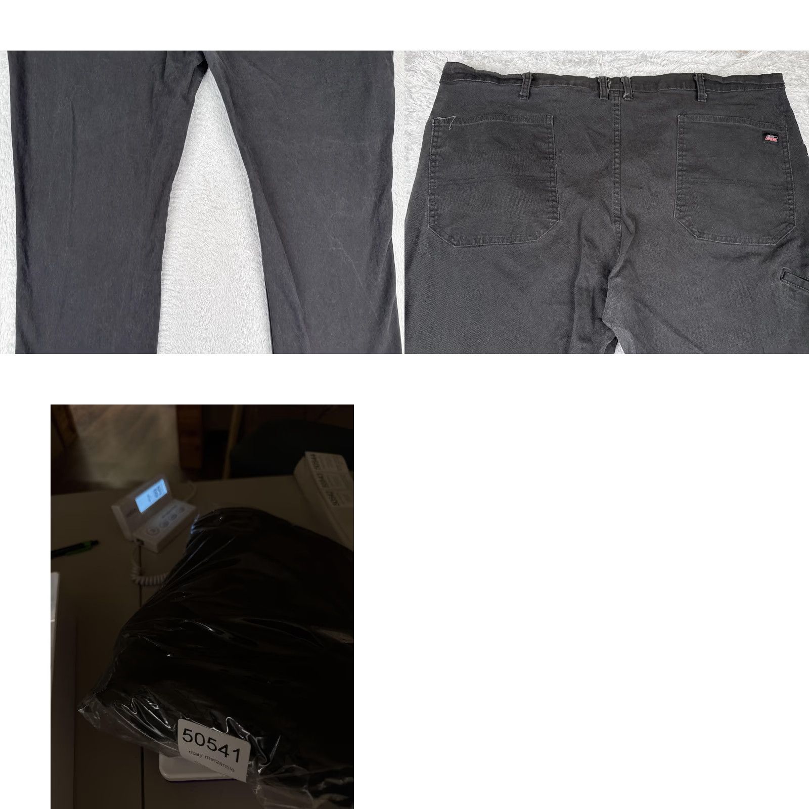 Dickies Dickies Carpenter Jeans Men 44x32 Black Straight Leg Flex Pants Hammer Loop Work Jeans Mens Size US 44 / EU 60 - 10 Thumbnail