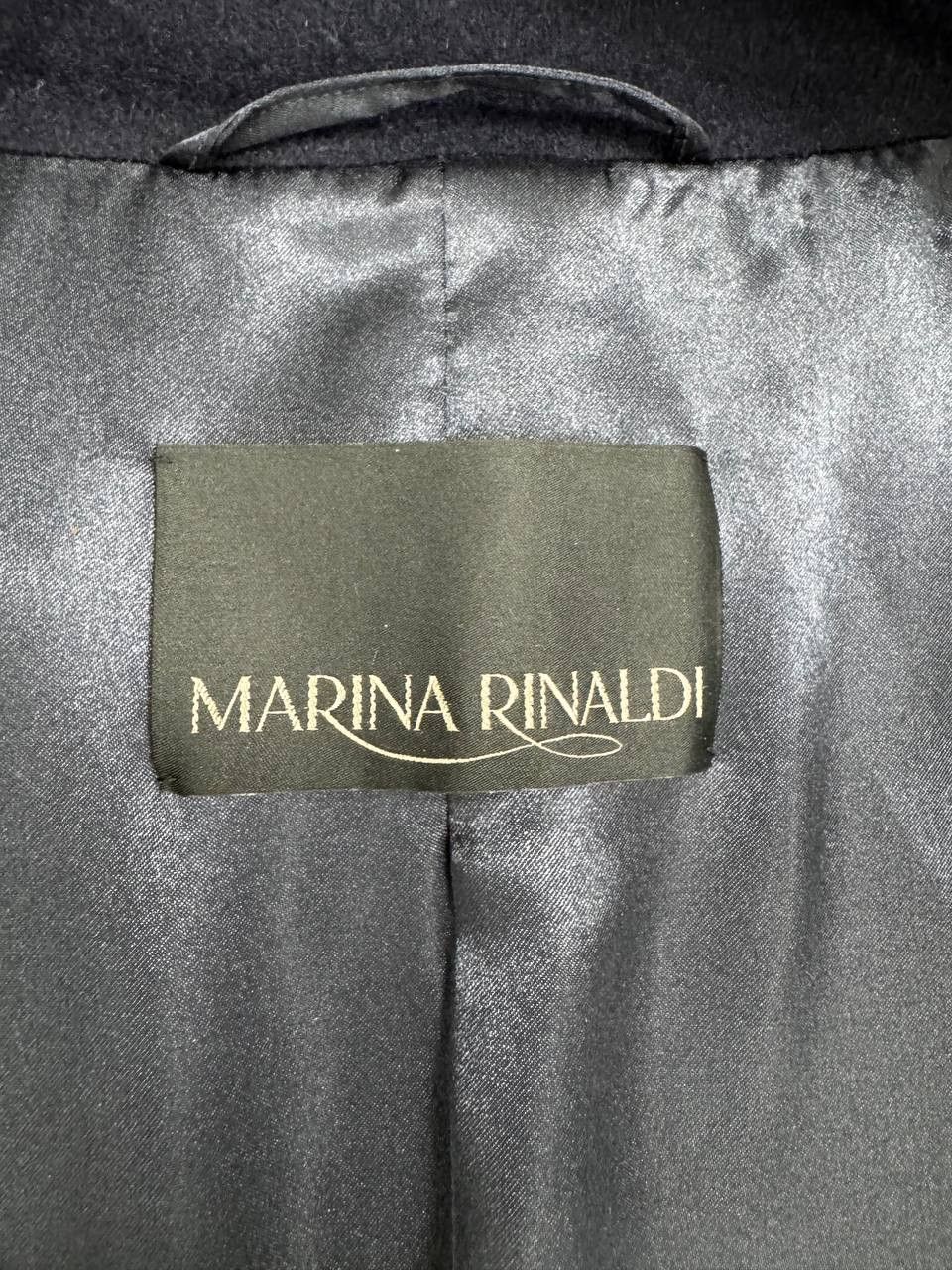 Marina Rinaldi MARINA RINALDI TARANTINO NAVY WOOL COAT FR-46 US-12 Size XL / US 12-14 / IT 48-50 - 3 Thumbnail