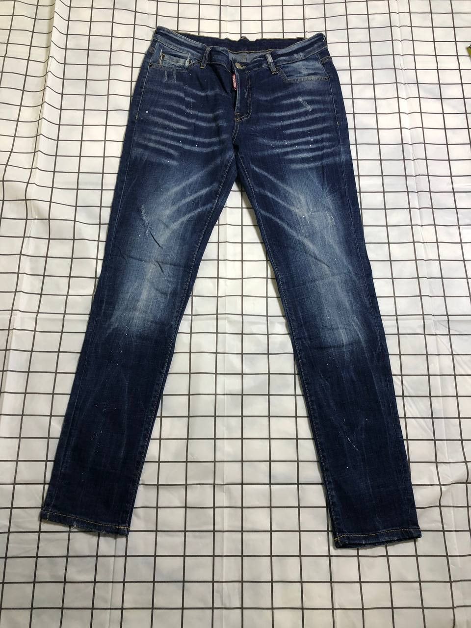 Dsquared2 Dsquared2 Vintage Floral Fish Pockets Distressed Denim Jeans Size US 32 / EU 48 - 1 Thumbnail