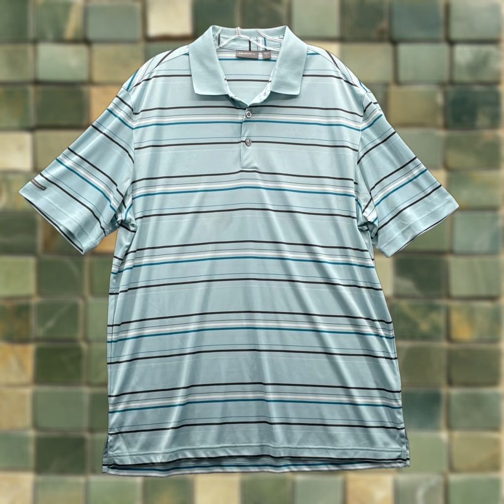 Vintage Ashworth Golf Polo Shirt Men's Large Performance 90's Office Outdoor Sportswear Blue Size US L / EU 52-54 / 3 - 1 Thumbnail
