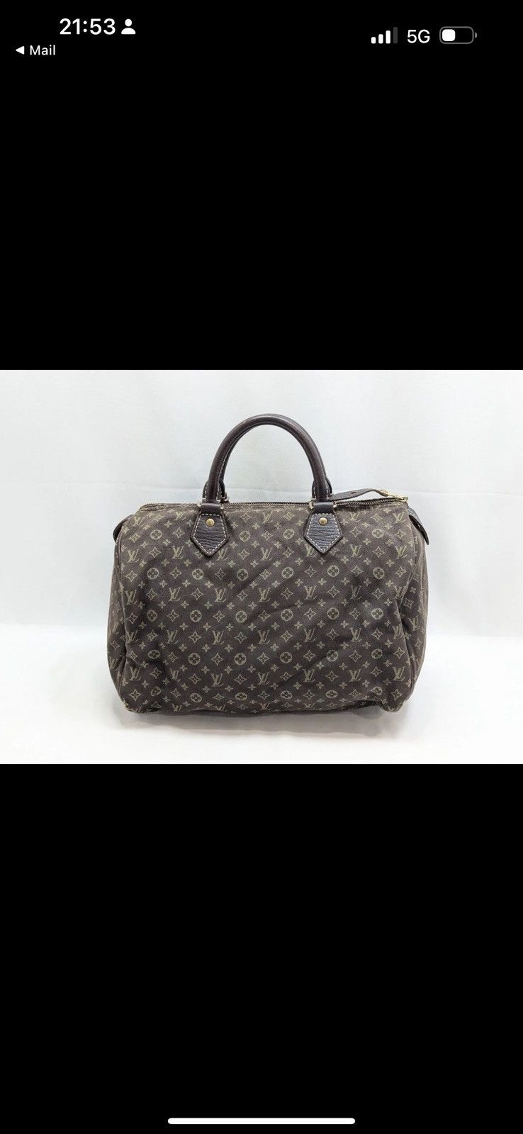 Louis Vuitton Louis Vuitton Mini Lin Speedy 30 Monogram Brown Size ONE SIZE - 1 Thumbnail