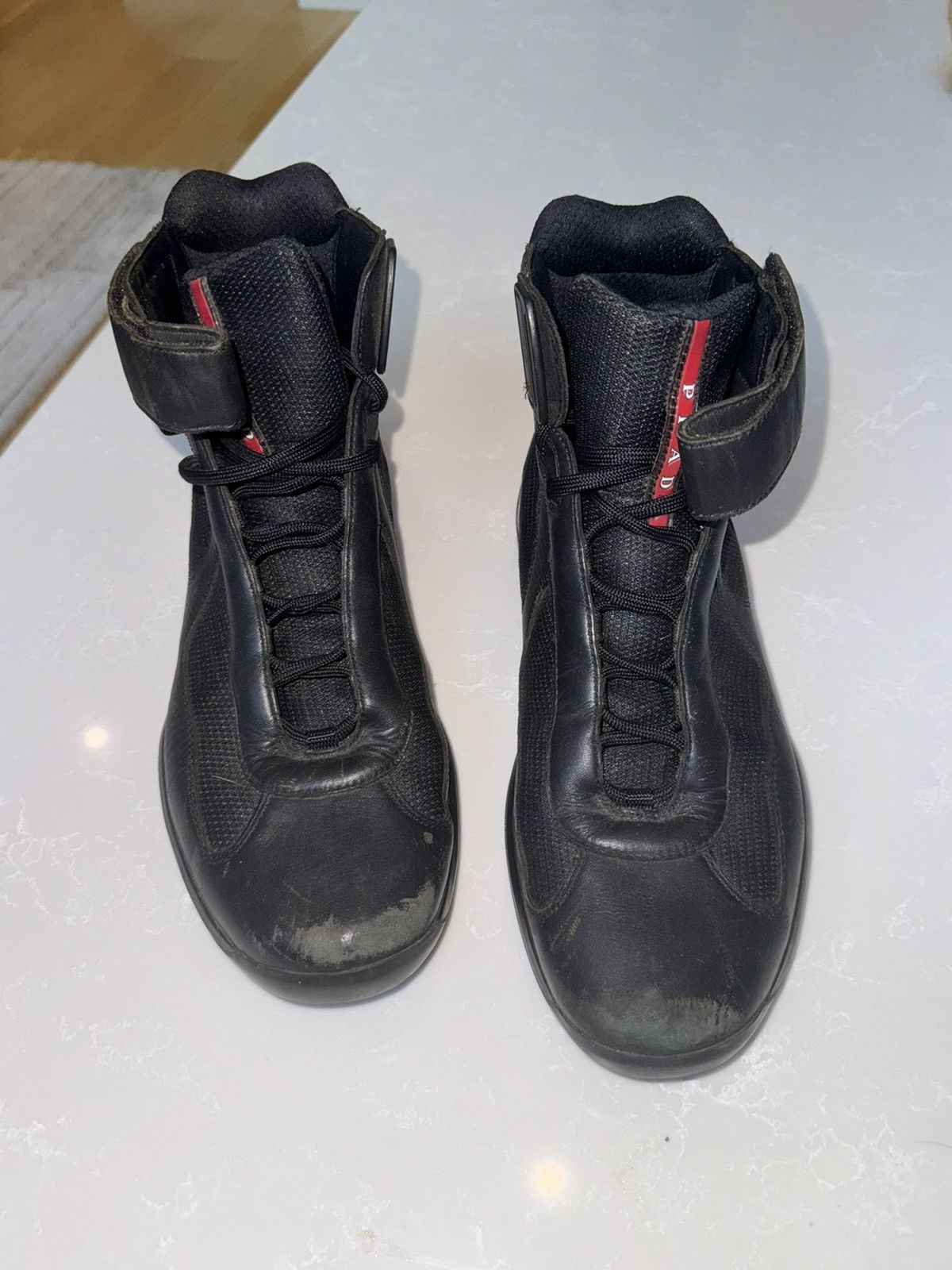 Prada prada americas cup sneakers black high us 11 Size US 11 / EU 44 - 3 Thumbnail