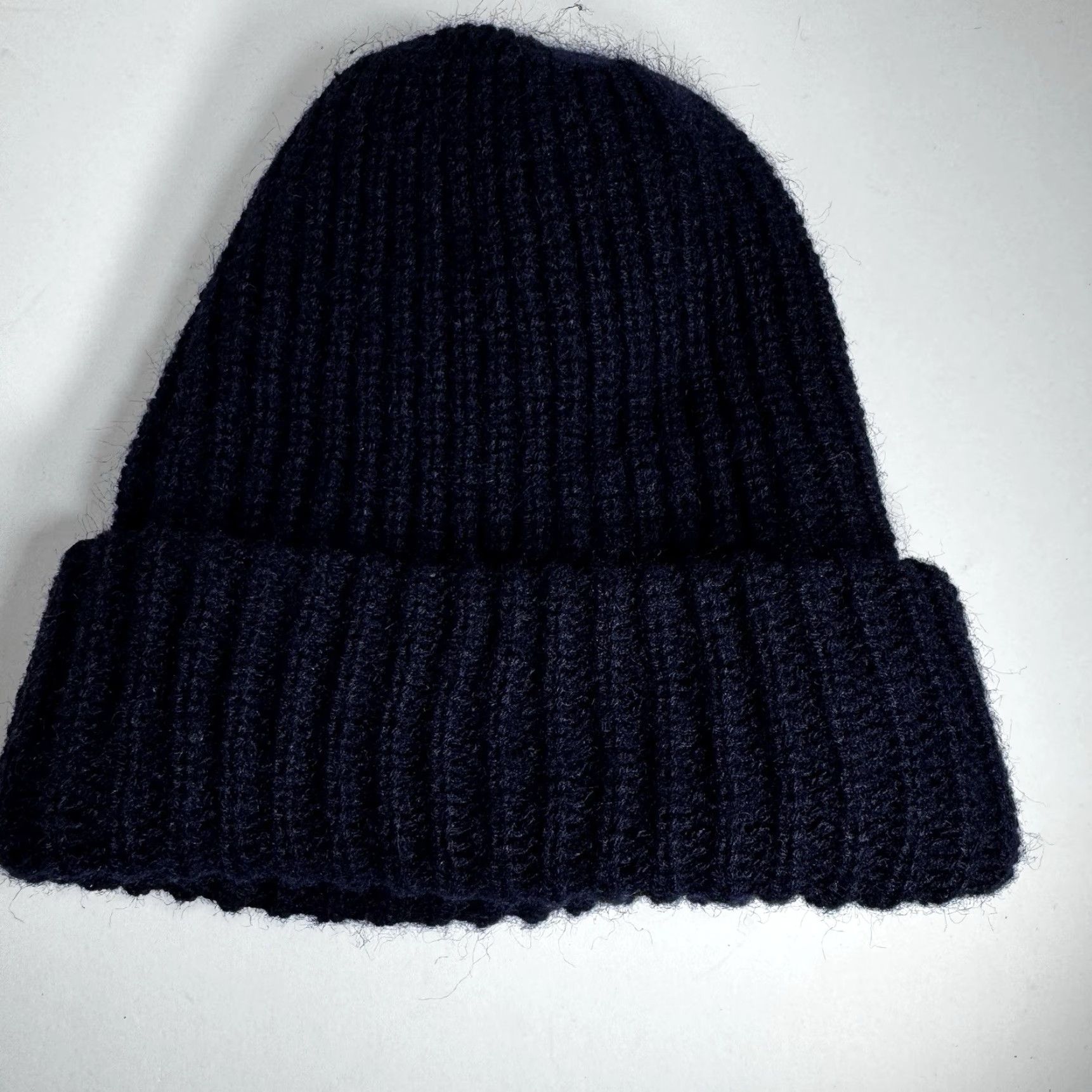 Vintage VINTAGE Chevrolet Beanie Hat Patch Dark Navy Blue 80’s Knit Winter Beanie Men One Size Blue Knit Winter 80s Mens Size ONE SIZE - 3 Thumbnail