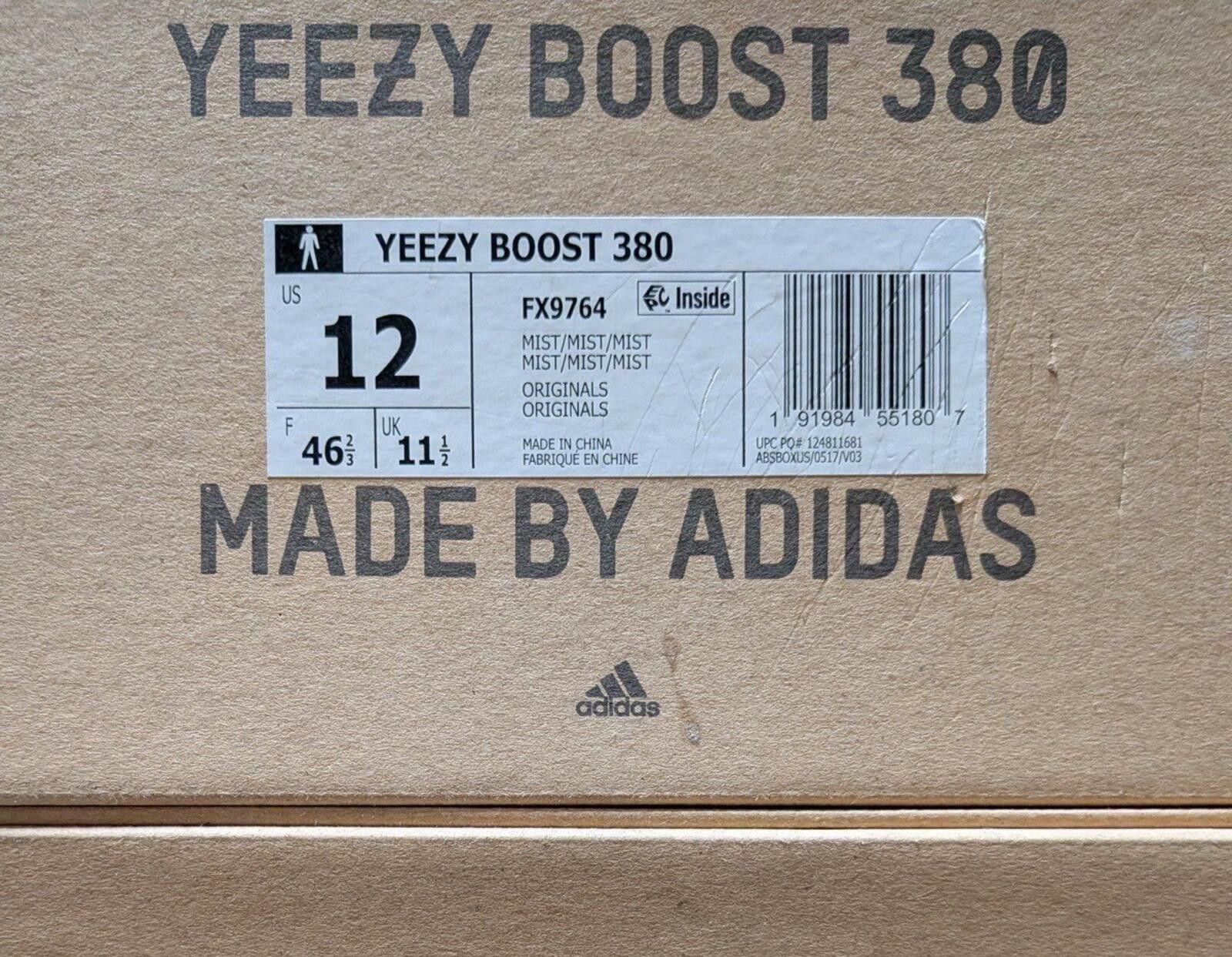Adidas adidas Yeezy Boost 380 Mist Non-Reflective FX9764 US12 Size US 12 / EU 45 - 7 Thumbnail