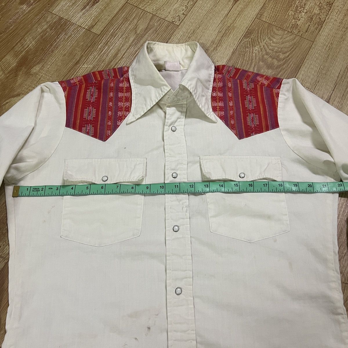 Levi's × Levi's Vintage Clothing × Vintage Vintage 70s Levi's White Tab Chambray Western Shirt Size US M / EU 48-50 / 2 - 22 Thumbnail