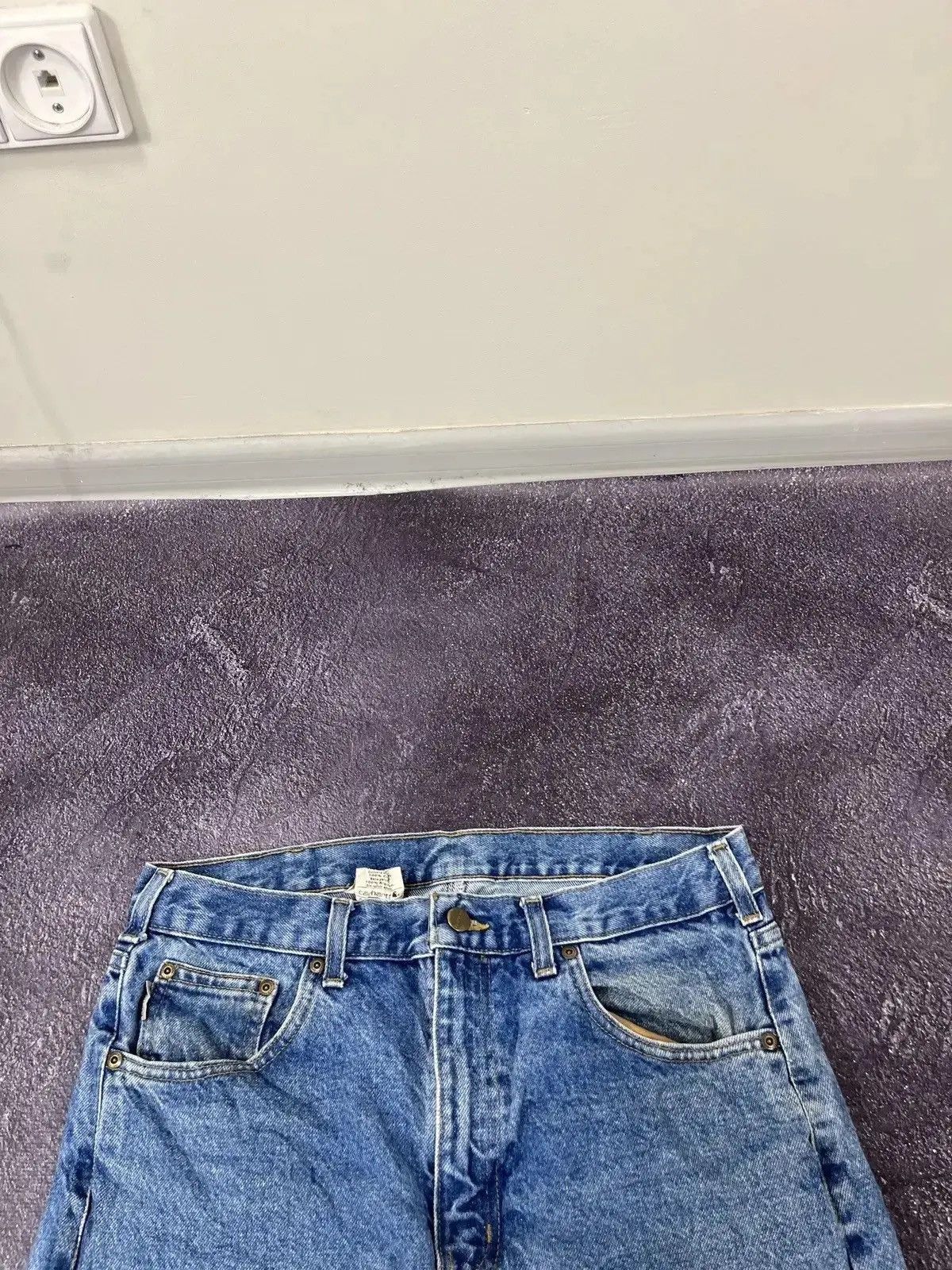 Carhartt × Vintage Vintage Carhartt Blue Denim Work Hype Straight Fit Jeans Size US 33 - 8 Thumbnail