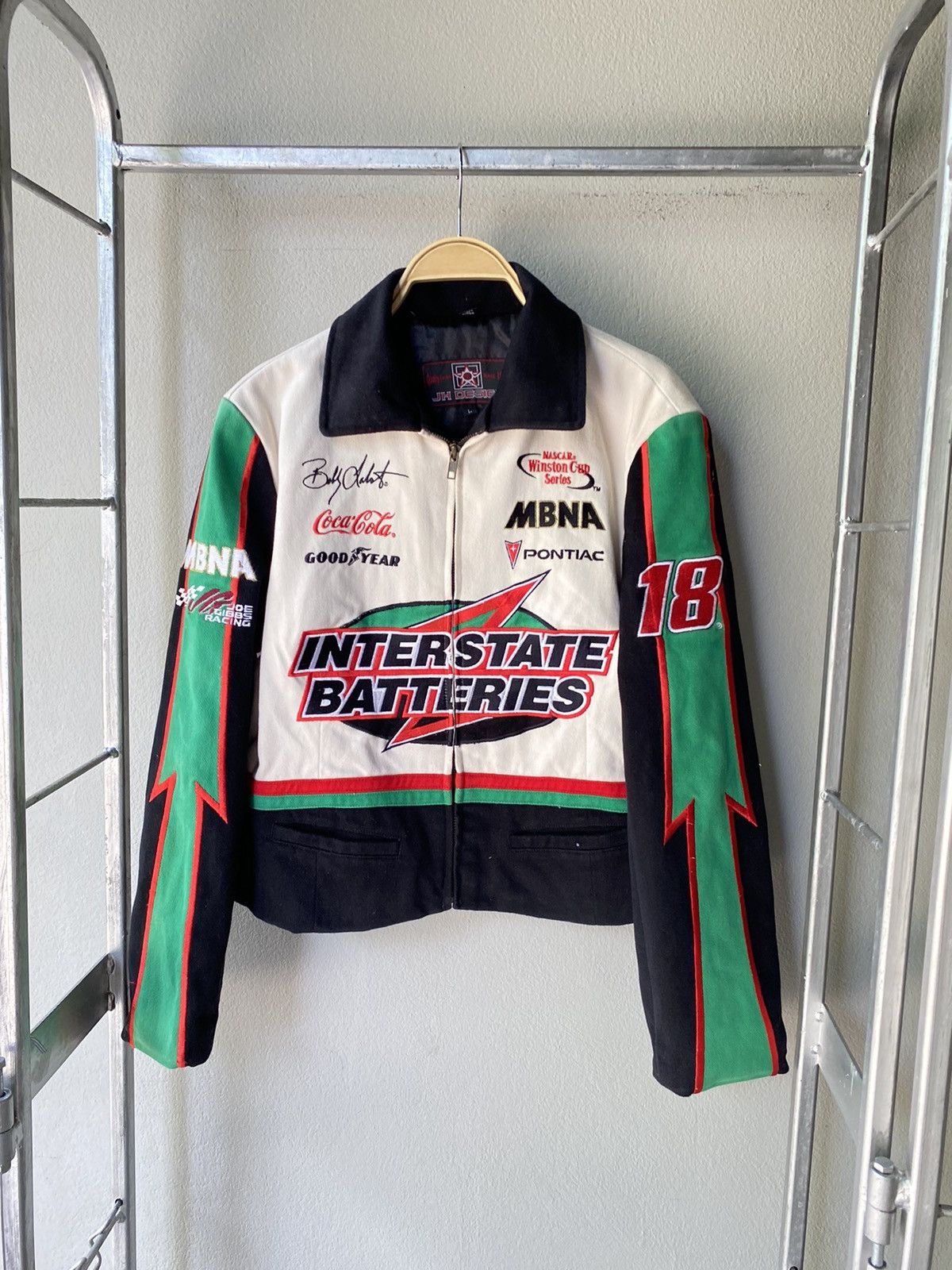 NASCAR Racing L Jacket Bobby Labonte Interstate Batteries on sale Joe Gibbs Racing