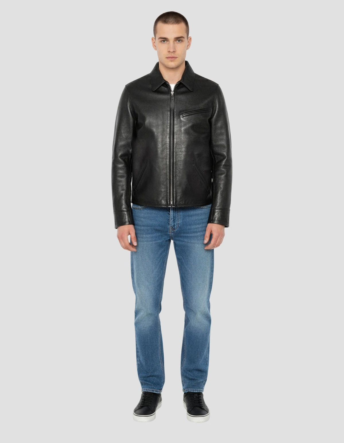 Schott 🖤 Schott NYC Black Leather Jacket Vintage Style Biker Size L Size US L / EU 52-54 / 3 - 1 Thumbnail