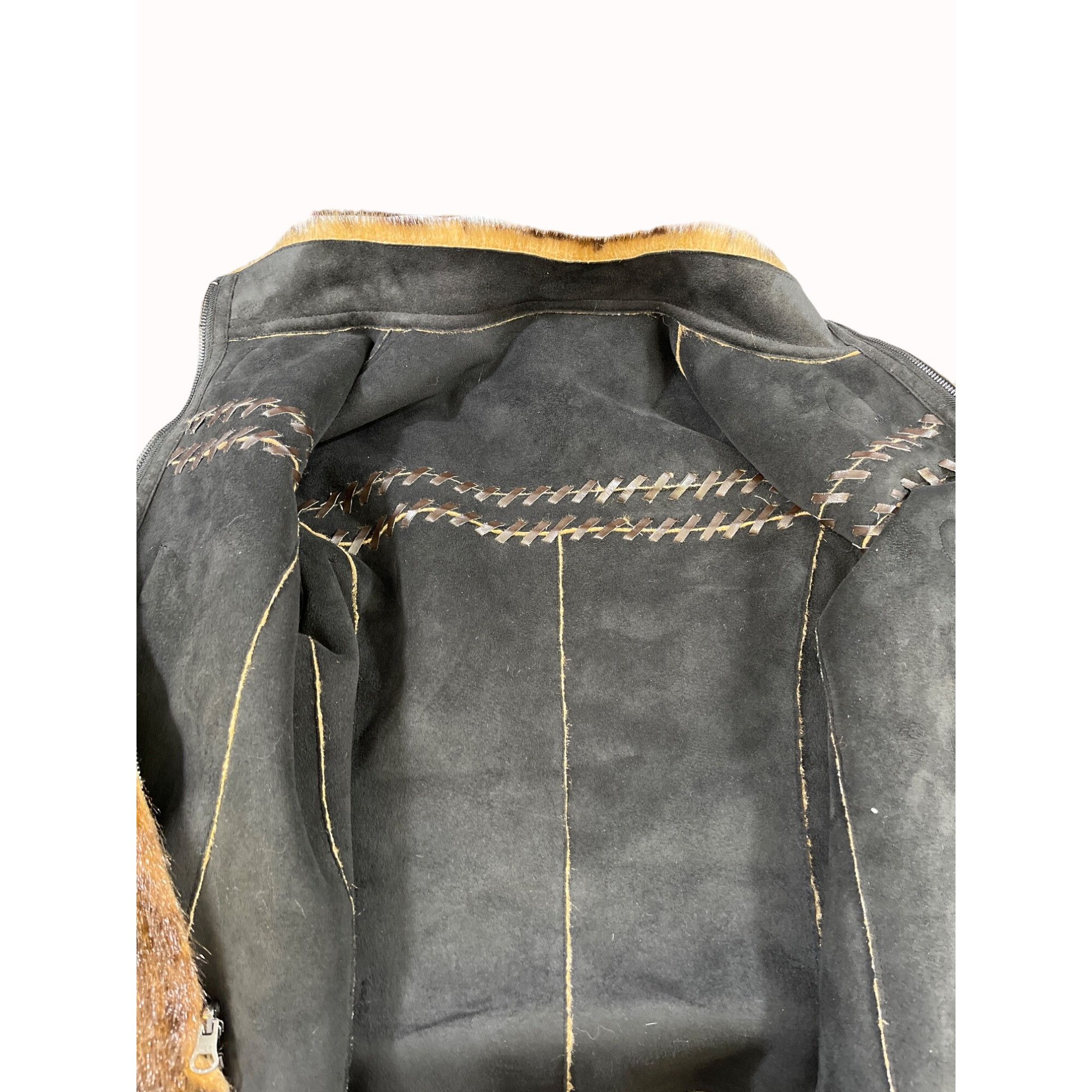 Other Vintage Women's Brown Faux Fur Reversible Coat Size L SKU 57 Size L / US 10 / IT 46 - 6 Thumbnail