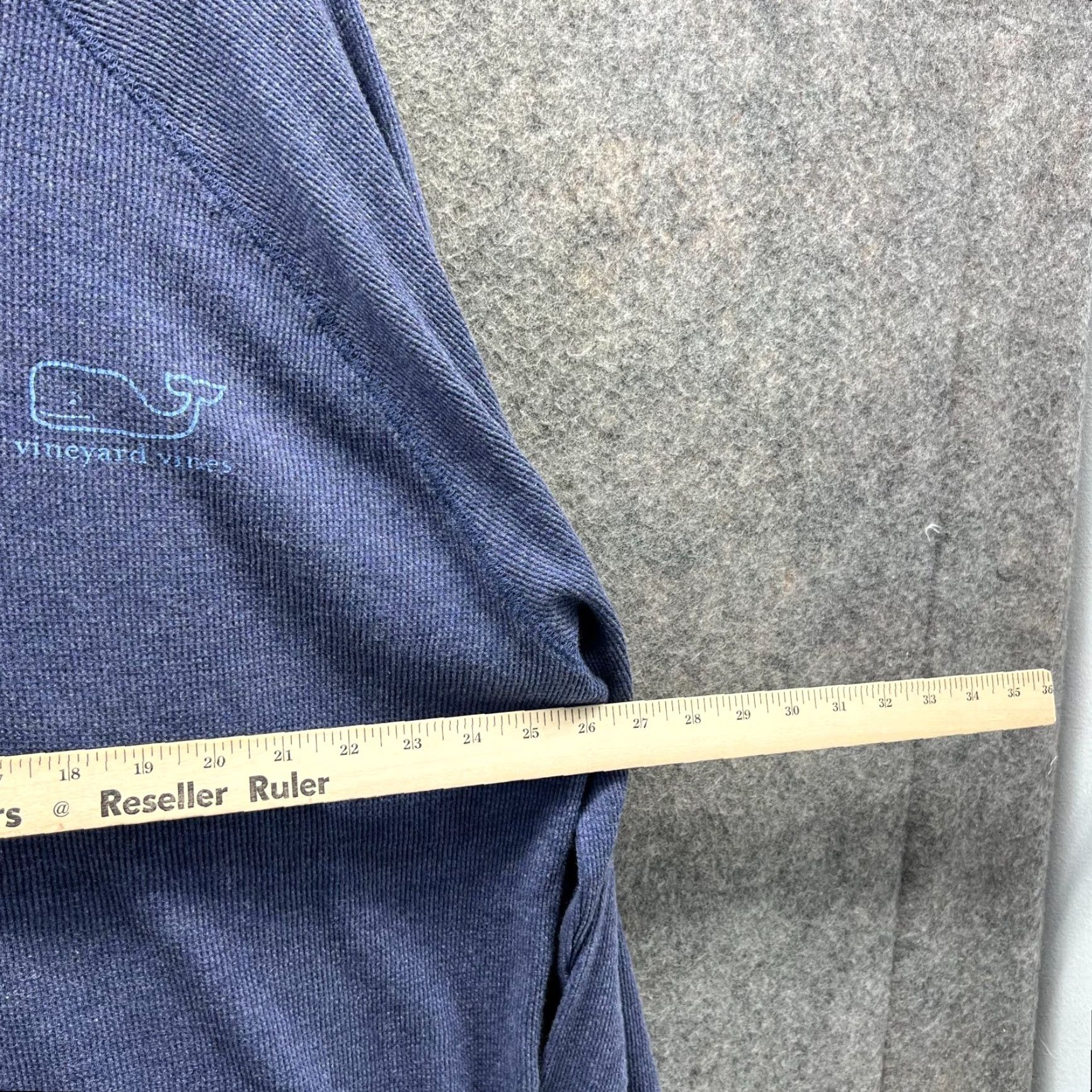 Vineyard Vines Vineyard Vines Shirt Mens 2XL Blue Whale Logo Long Sleeve Waffle Knit Cotton Size US XXL / EU 58 / 5 - 4 Thumbnail