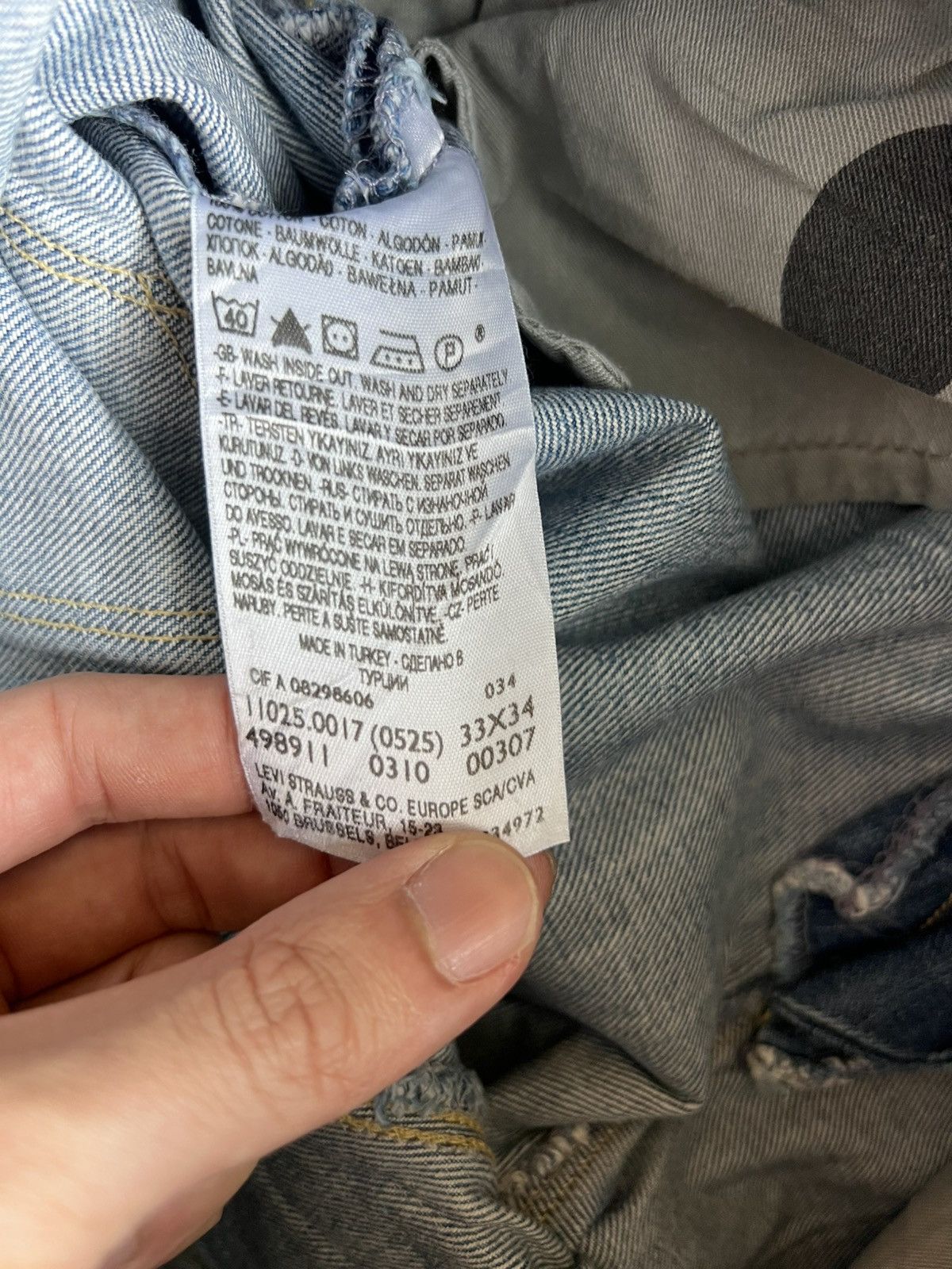 Levi's Levis Engineered Jeans Buckle Back Tag W33 Actual 34x32.5 Size US 33 - 8 Thumbnail