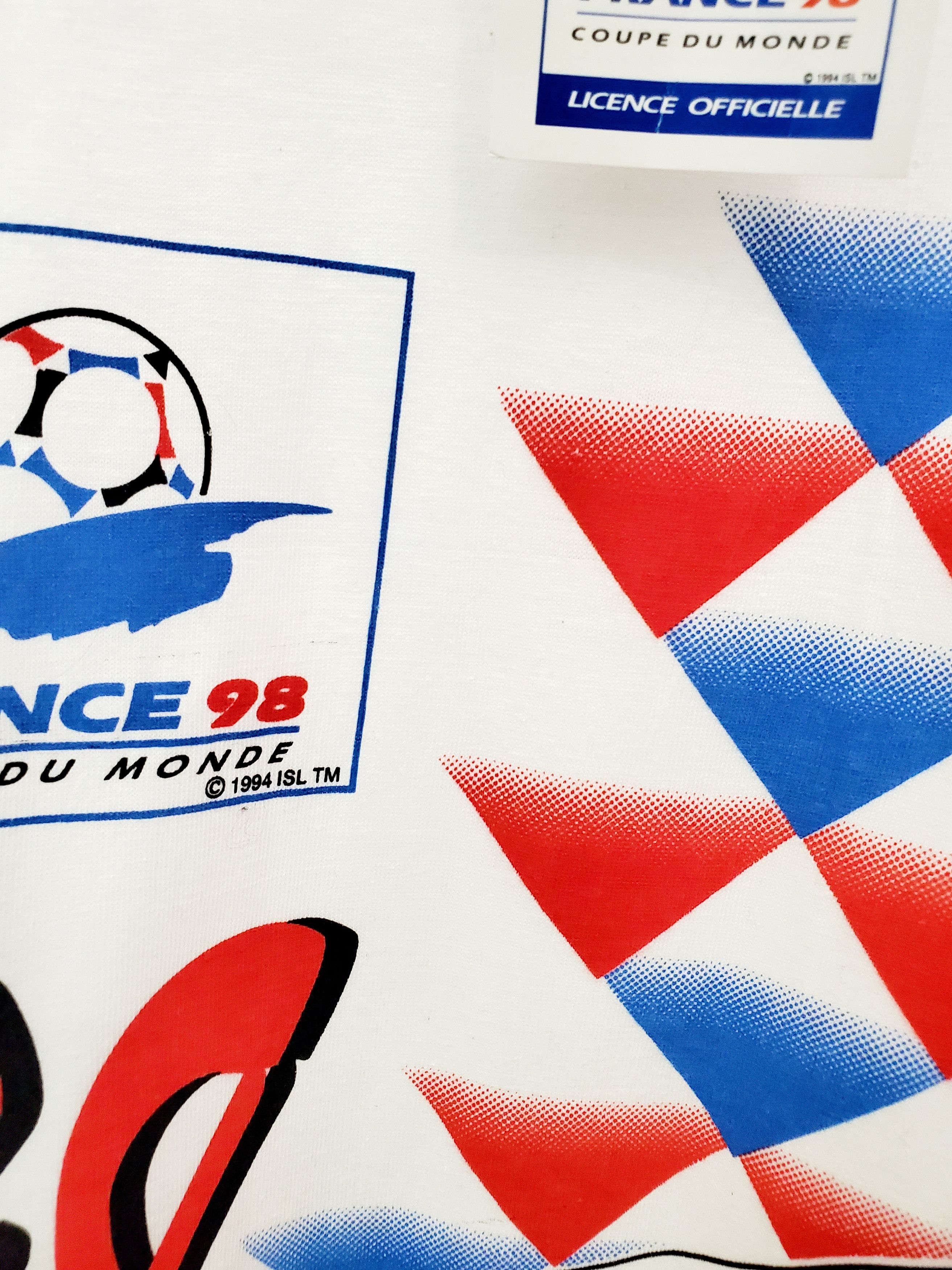 UEFA Vintage FRANCE 98 ENGLAND FOOTBALL SOCCER T SHIRTS Xl Size US XL / EU 56 / 4 - 3 Thumbnail